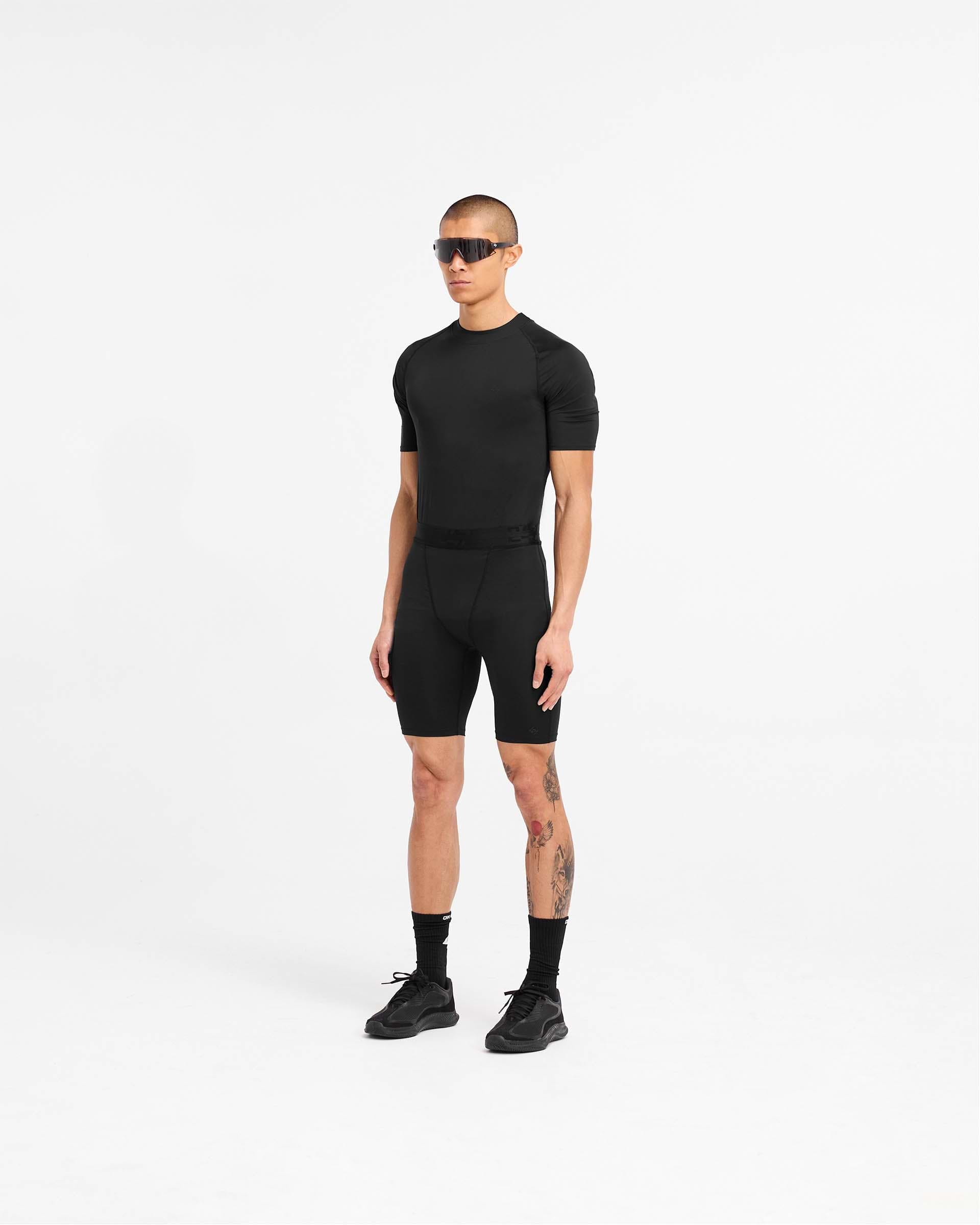 247 Short Compuesto tipo Legging - Negro