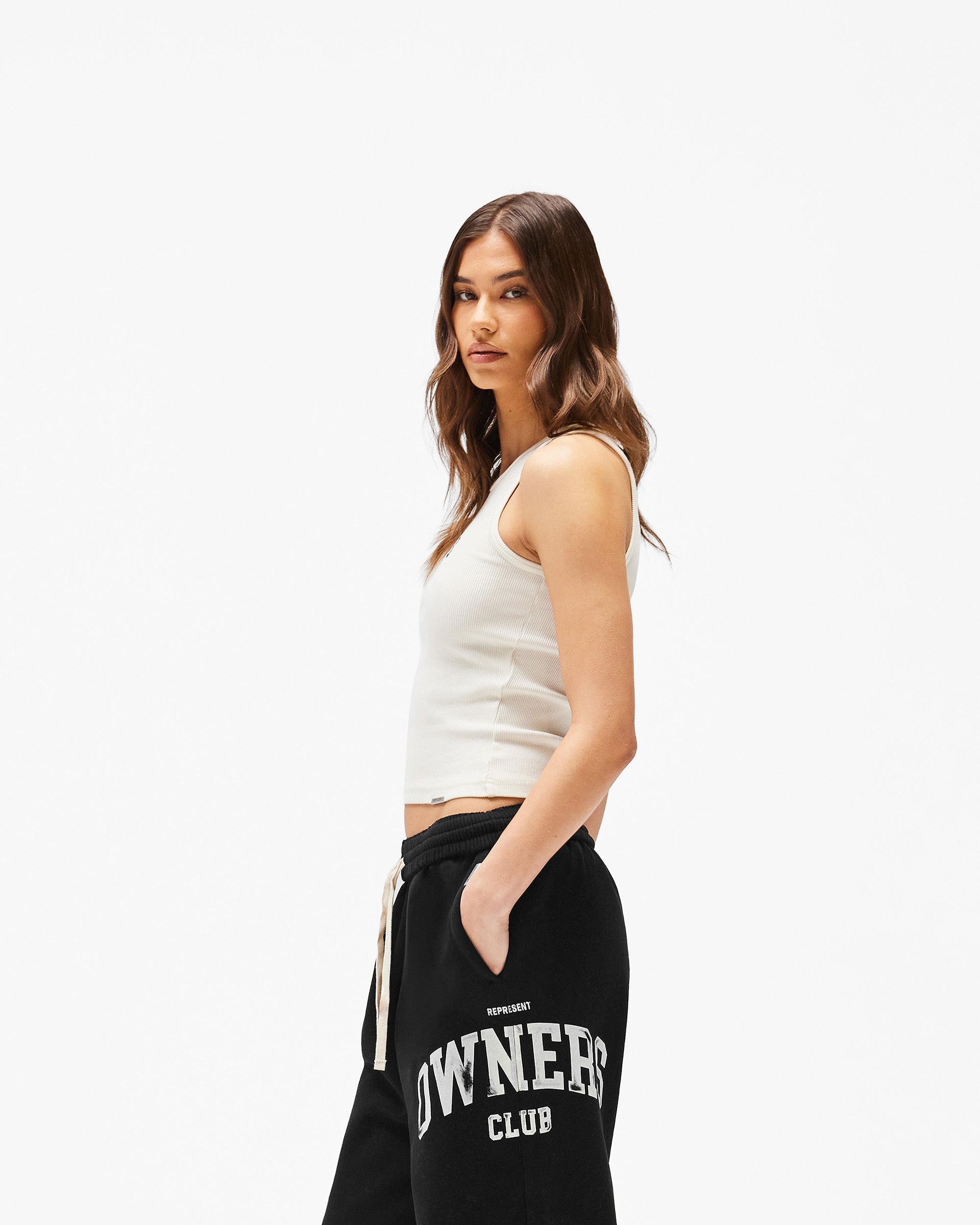 Represent Owners Club Rib Vest - Chalk