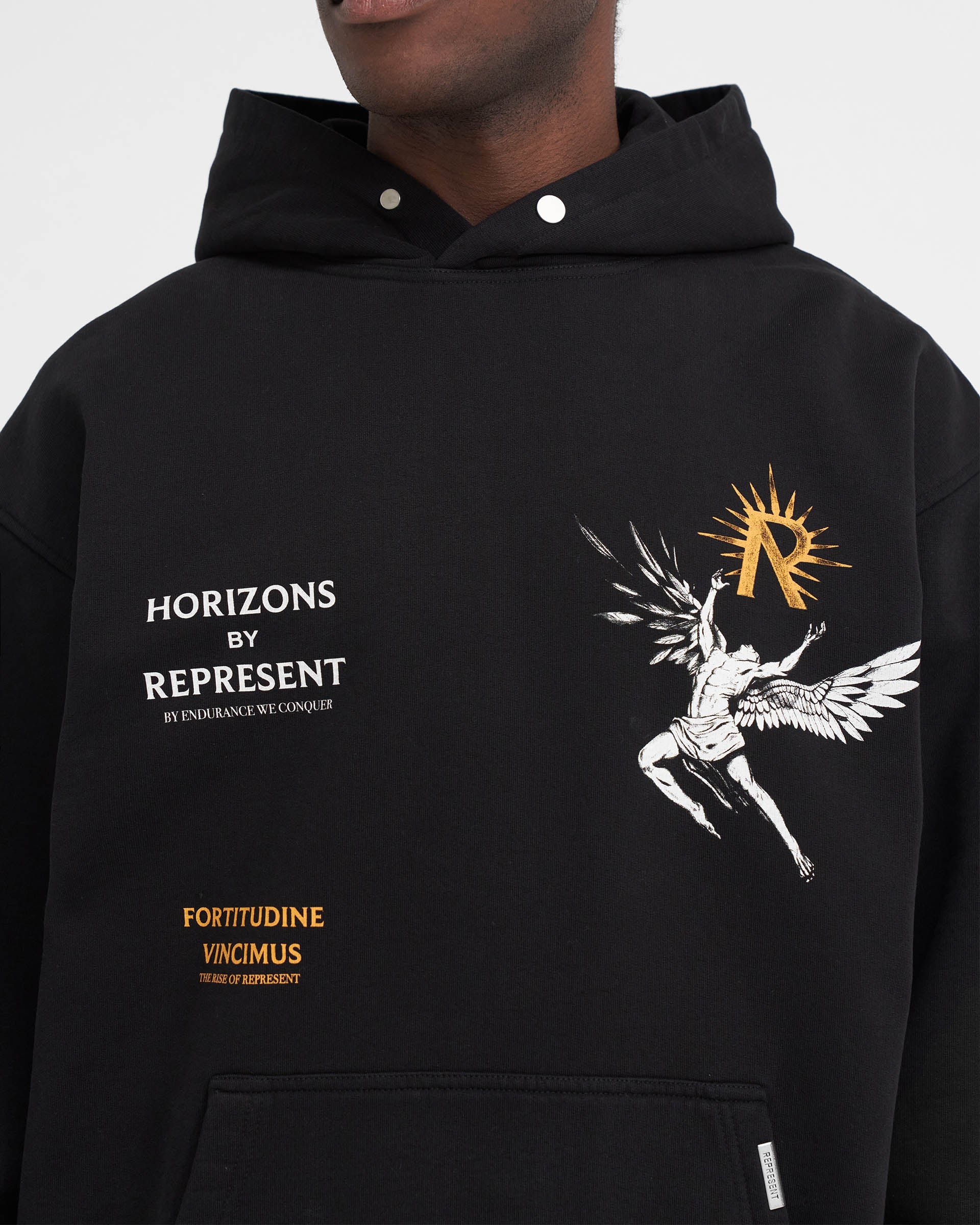Sweat à capuche Icare - Noir de jais