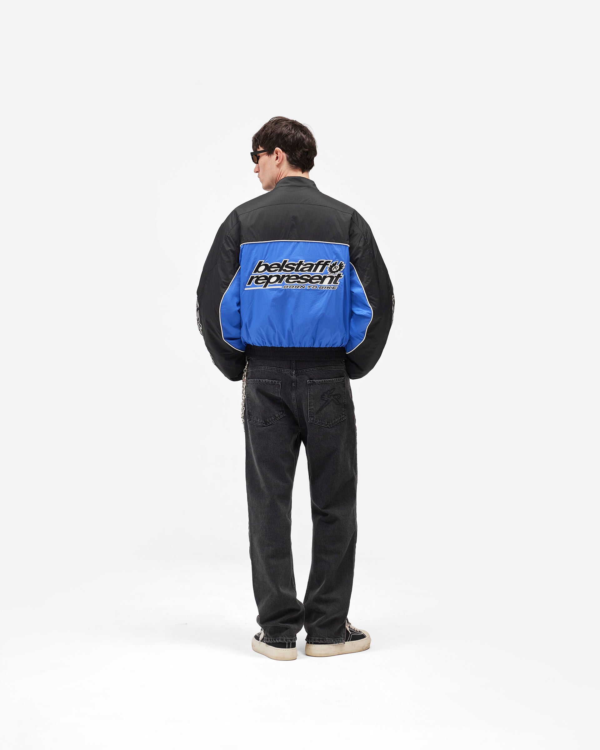 Represent X Belstaff Nylon Racing Jacket - Jet Black