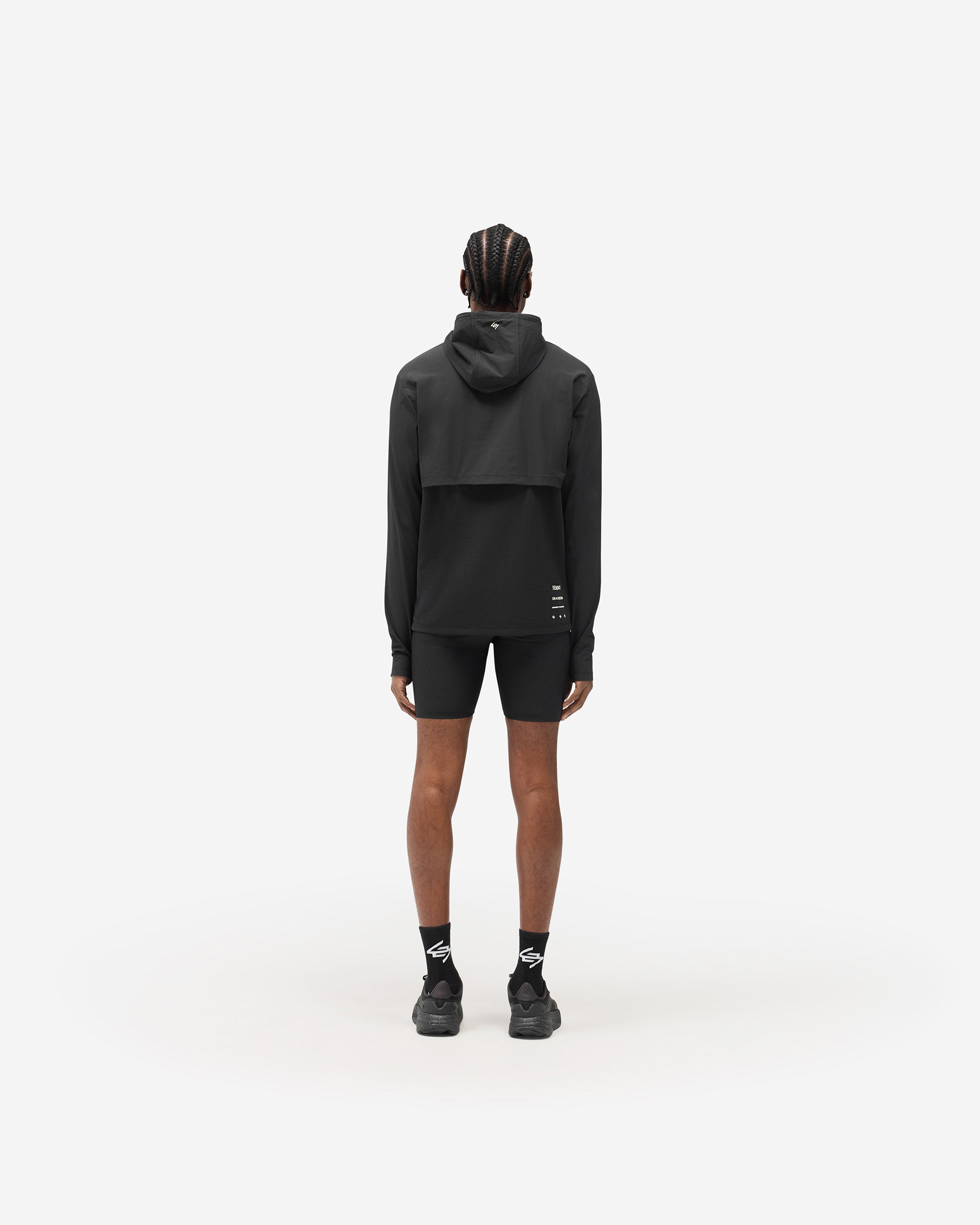 247 Hooded Quarter Zip - Black