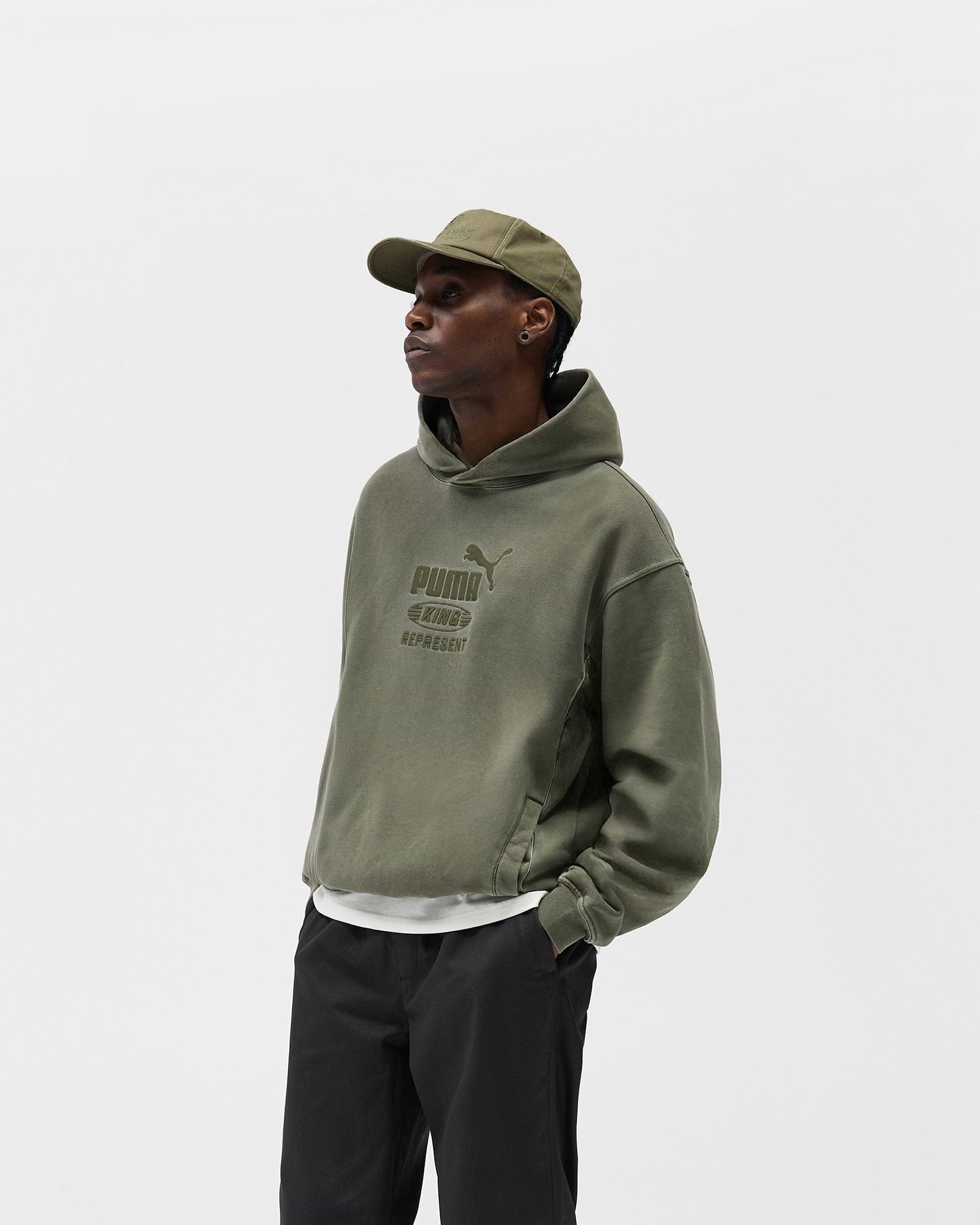 Represent X Puma Graphic Hoodie - Night Pine