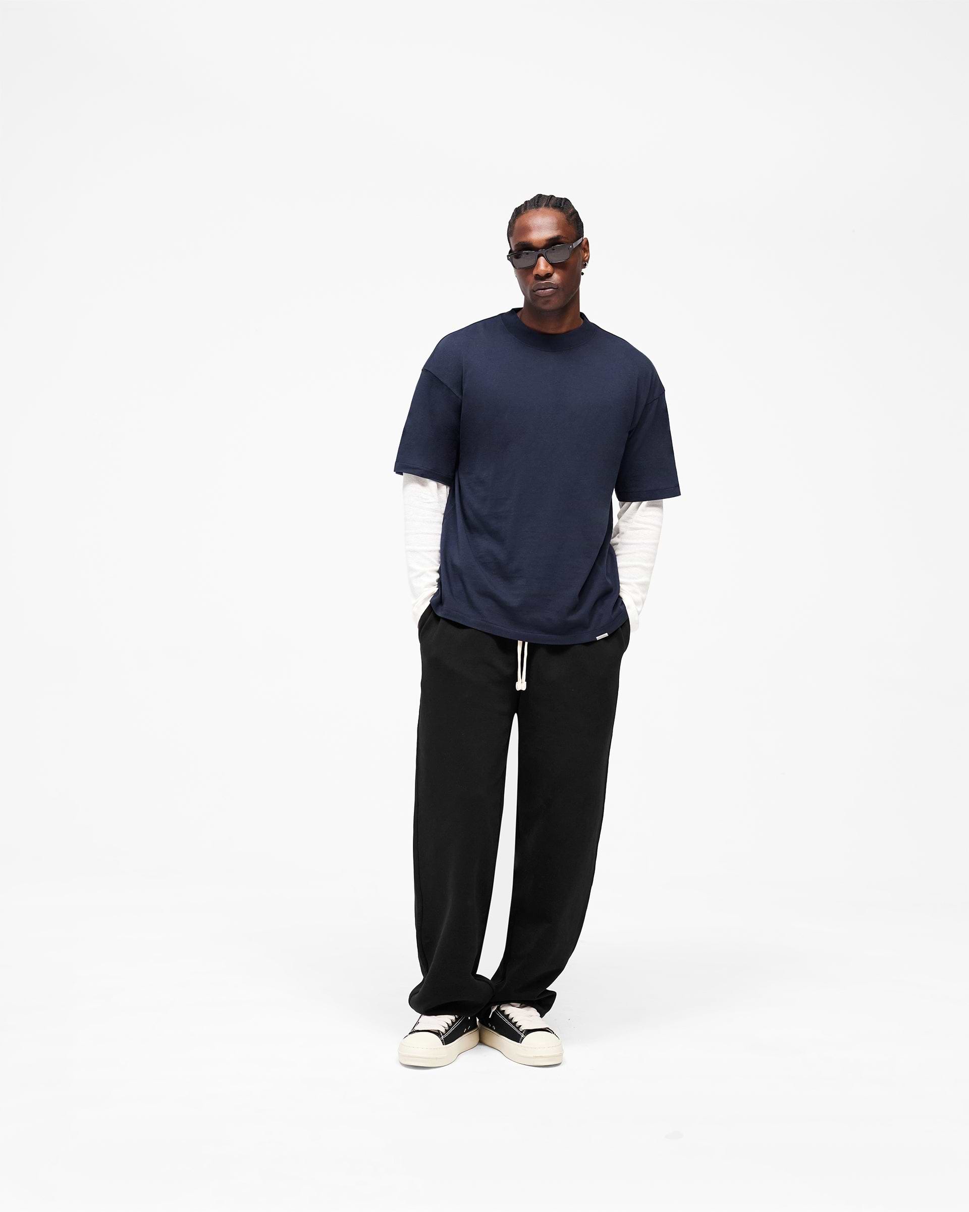 Initial Oversized T-Shirt - Midnight Navy