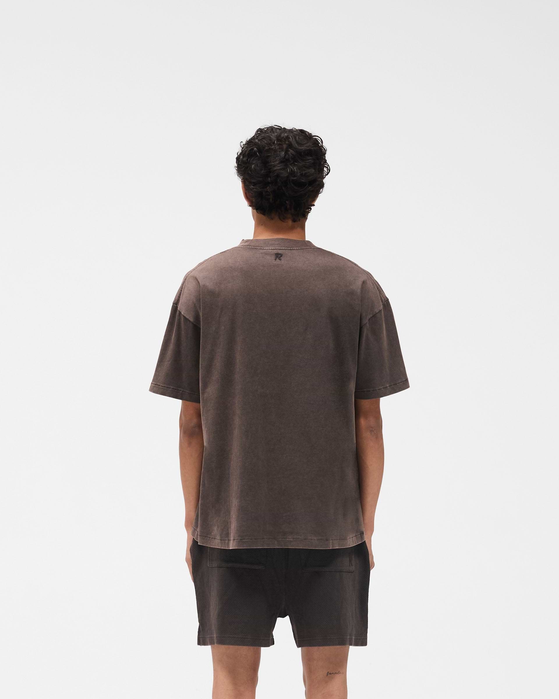 Initial Oversized T-Shirt - Coffee