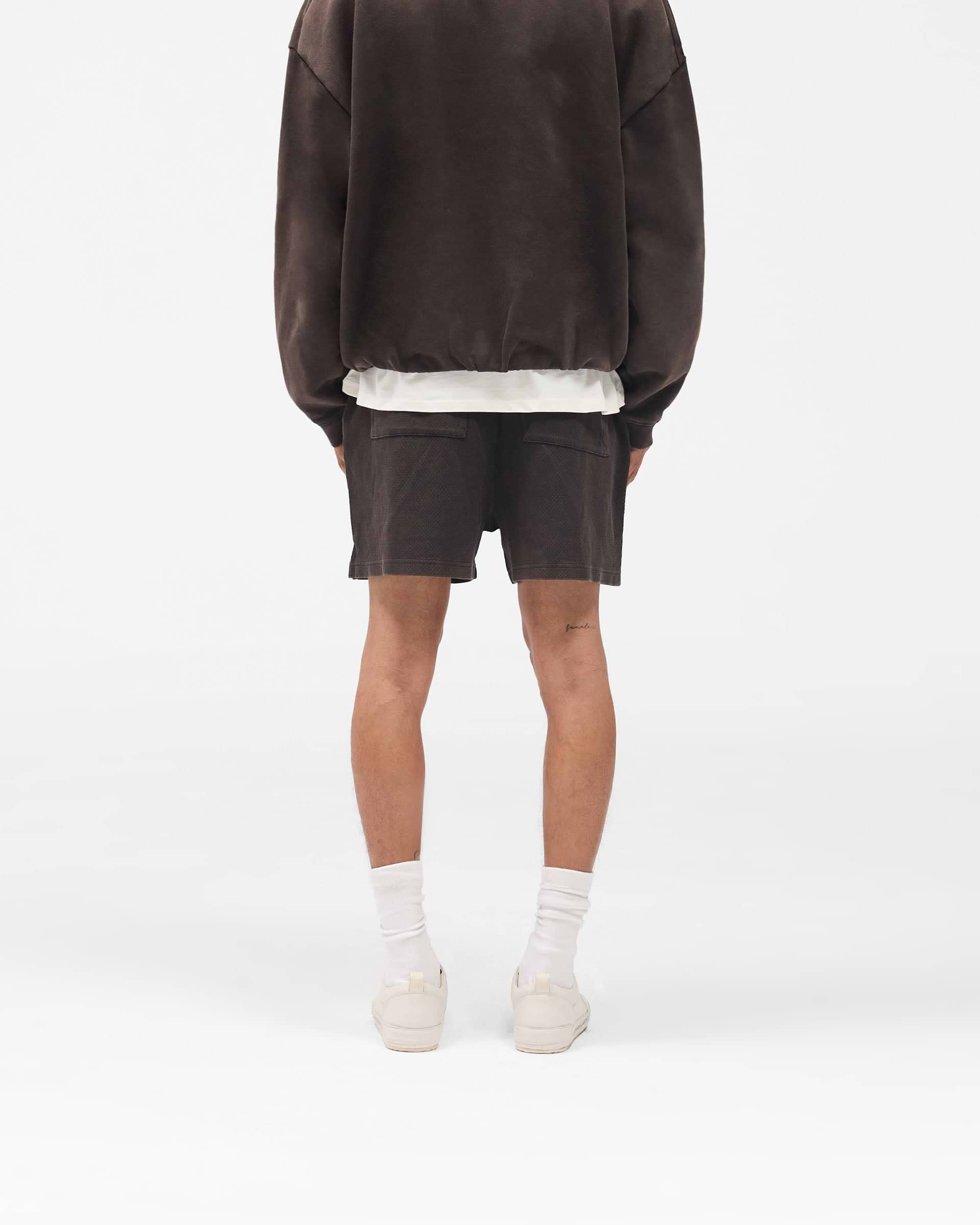 Initial Mesh Shorts - Coffee
