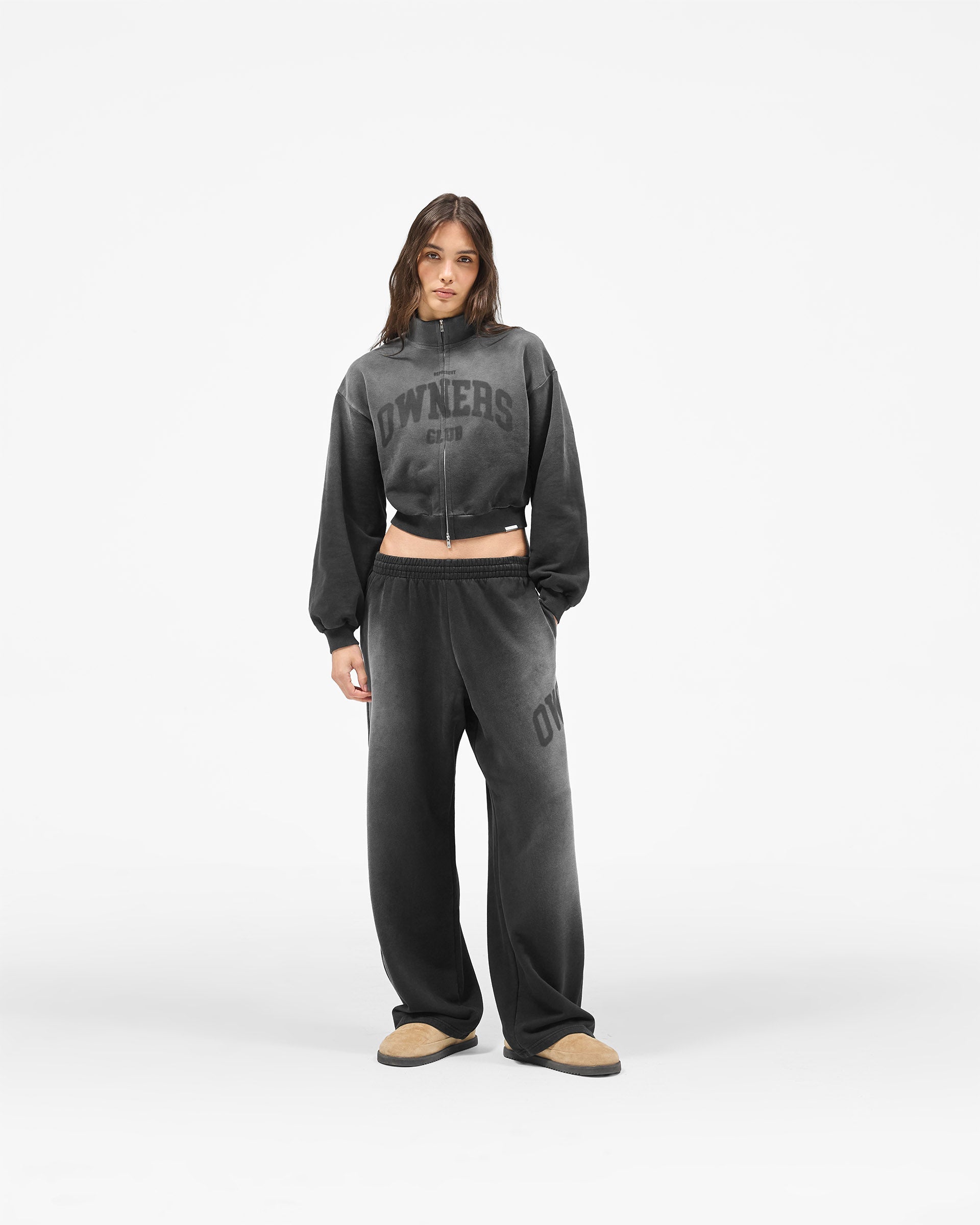 Represent Owners Club Jersey Track Jacket - Weathered Black