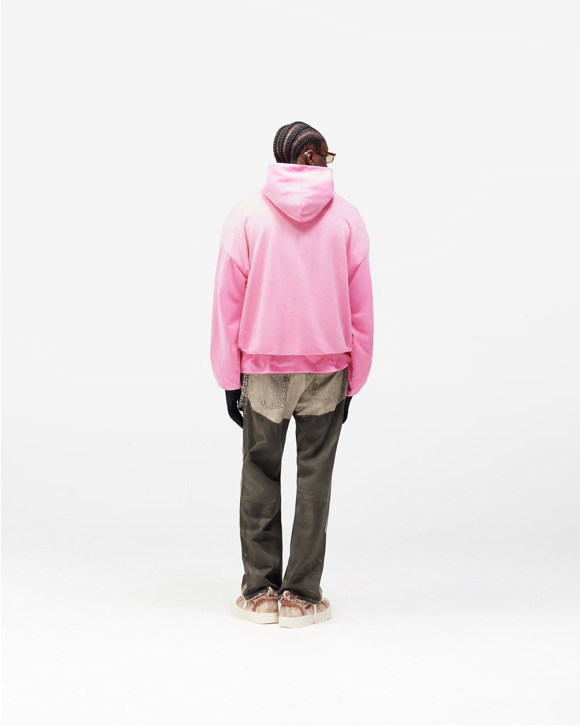 Dual Layer Script Hoodie - Candy