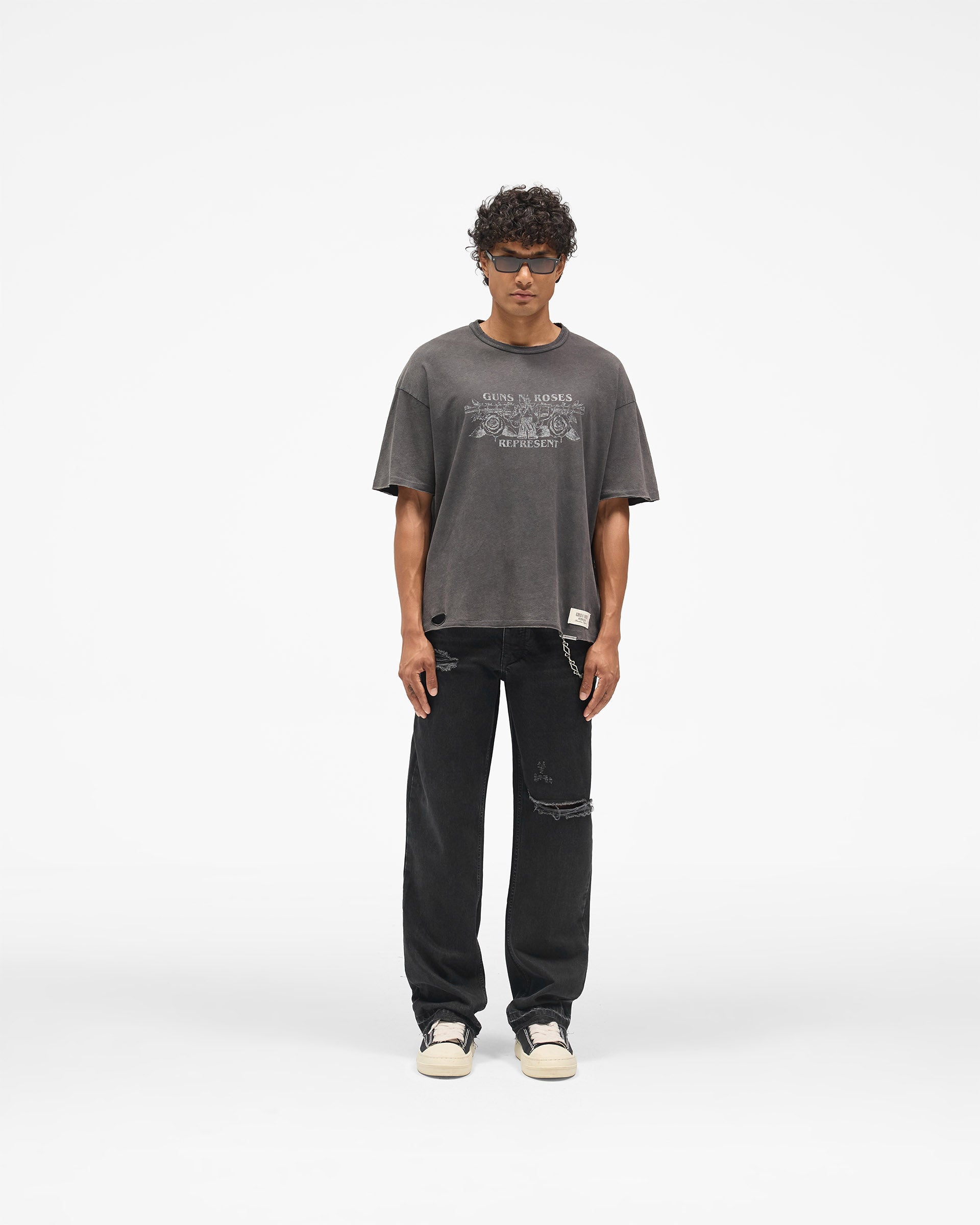 Represent X Guns N' Roses Lock Up T-Shirt - Vintage Black