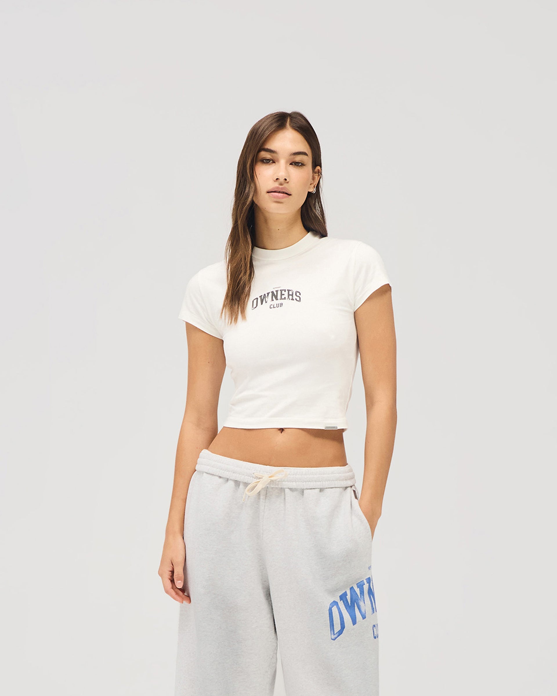 Represent Owners Club Baby Tee - Flat White