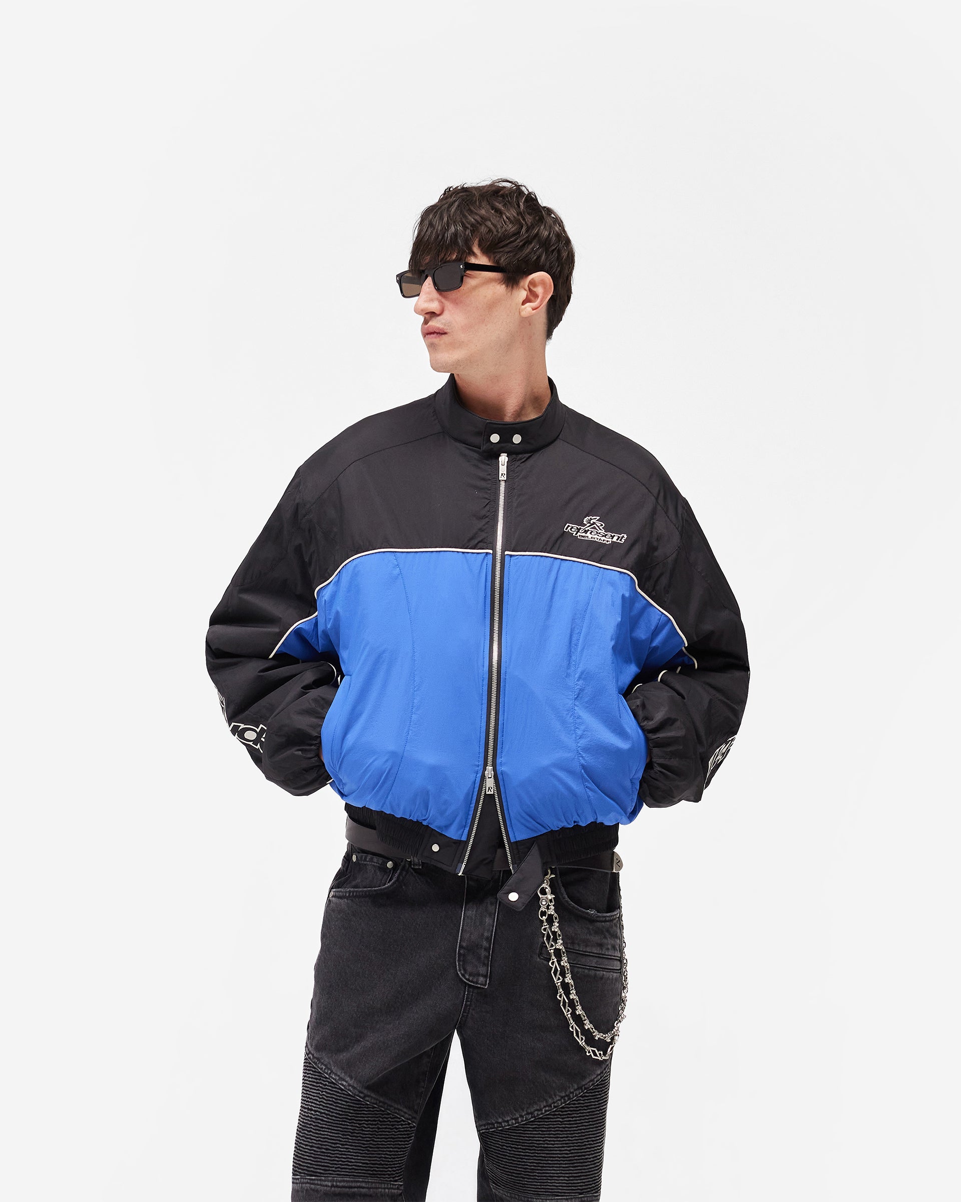 Represent X Belstaff Nylon Racing Jacket - Jet Black