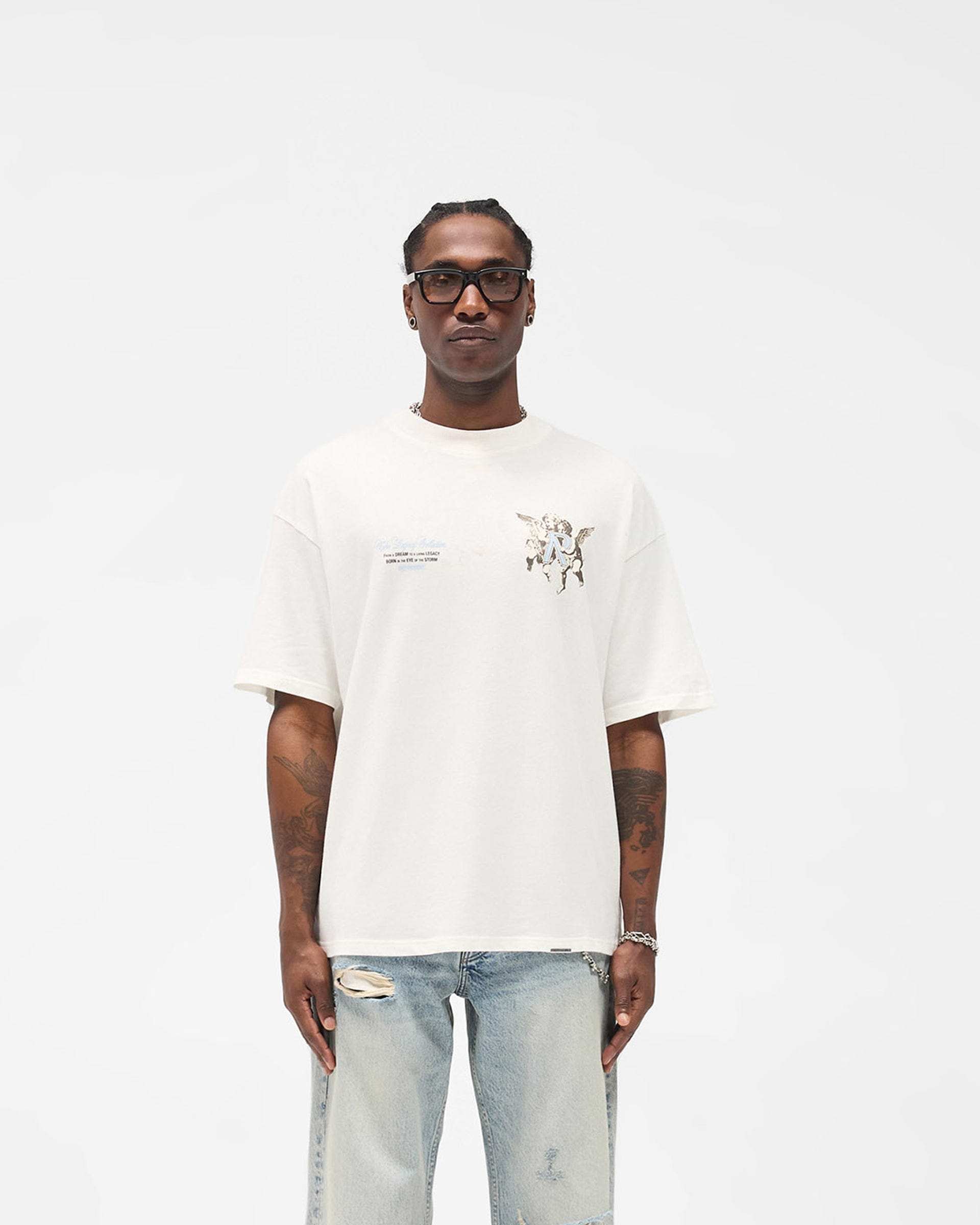 Legacy Cherubs T-Shirt - Flat White