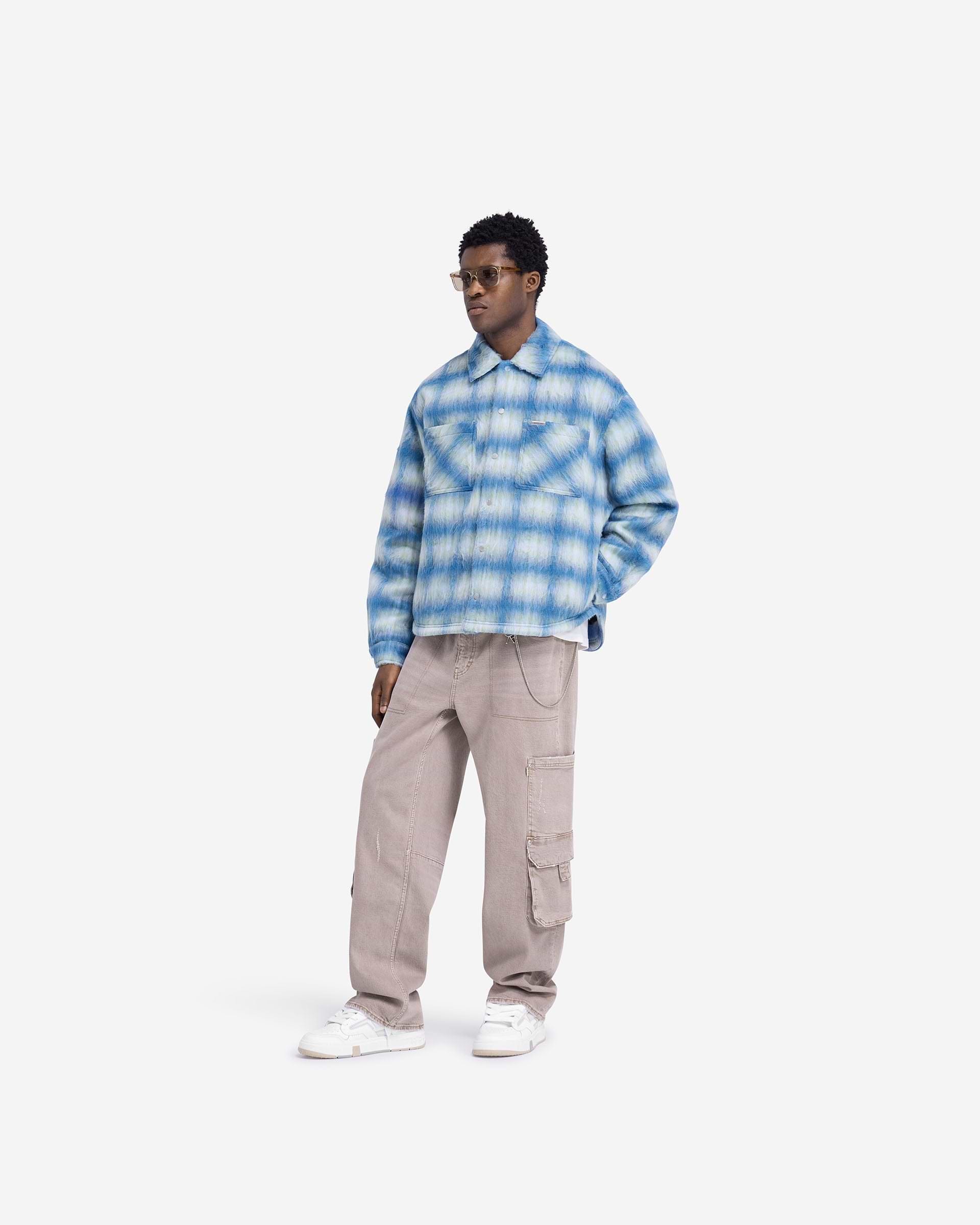Textured Overshirt - Azul Eléctrico