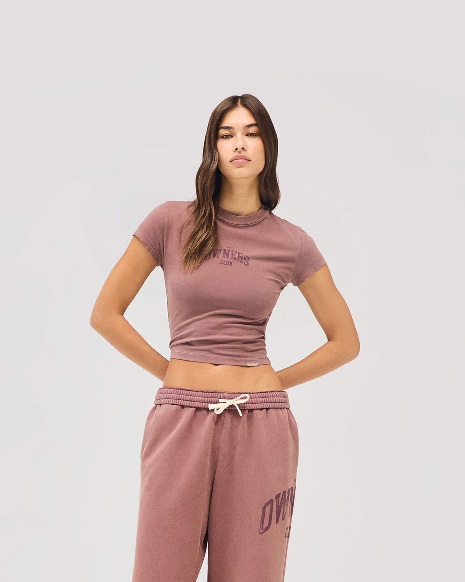 Represent Owners Club Baby Tee - Smoked Rose