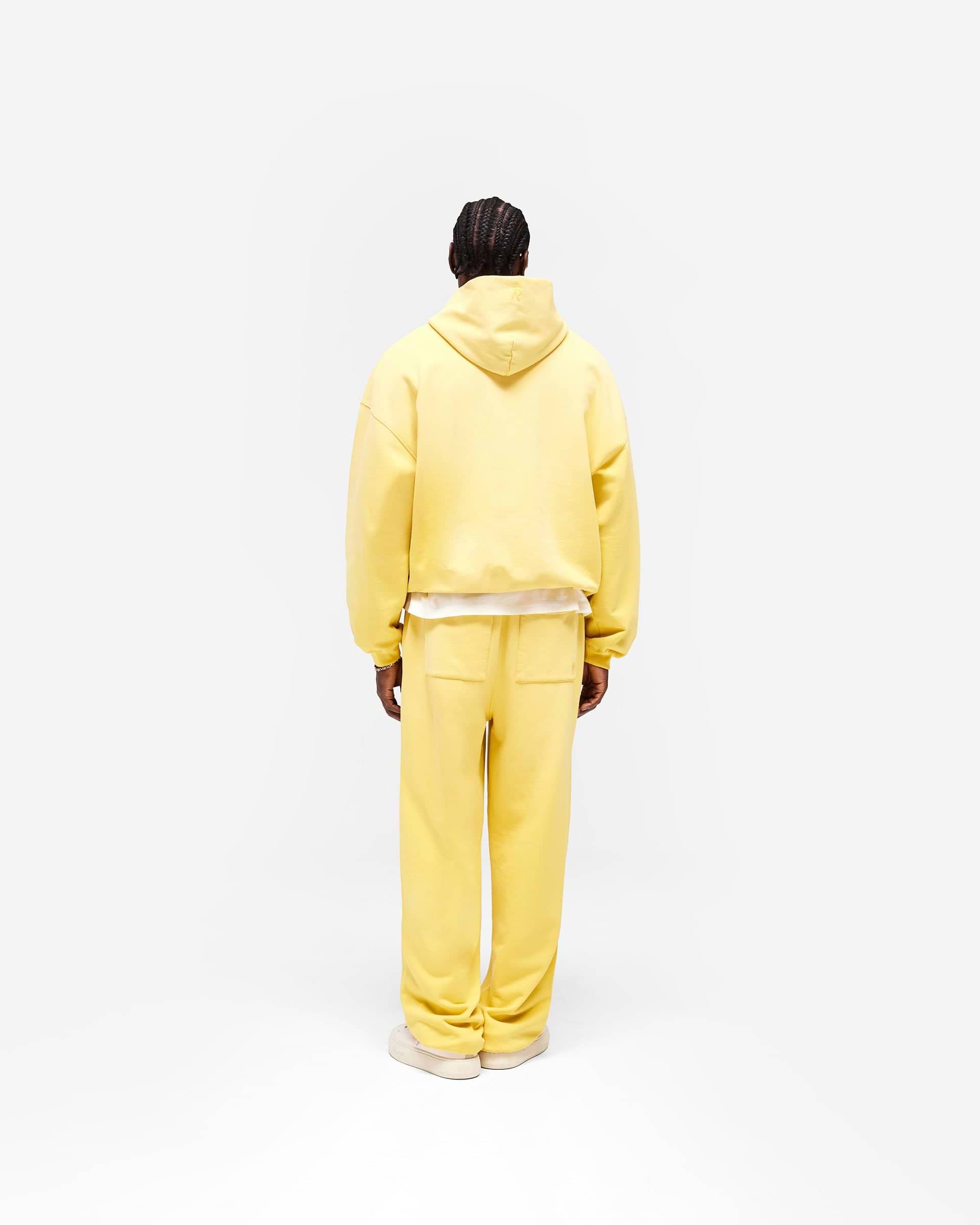 Initial Oversized Hoodie - Canary Yellow