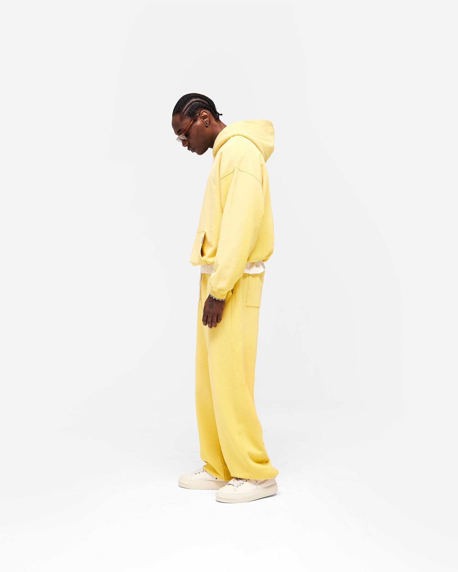 Initial Oversized Hoodie - Canary Yellow