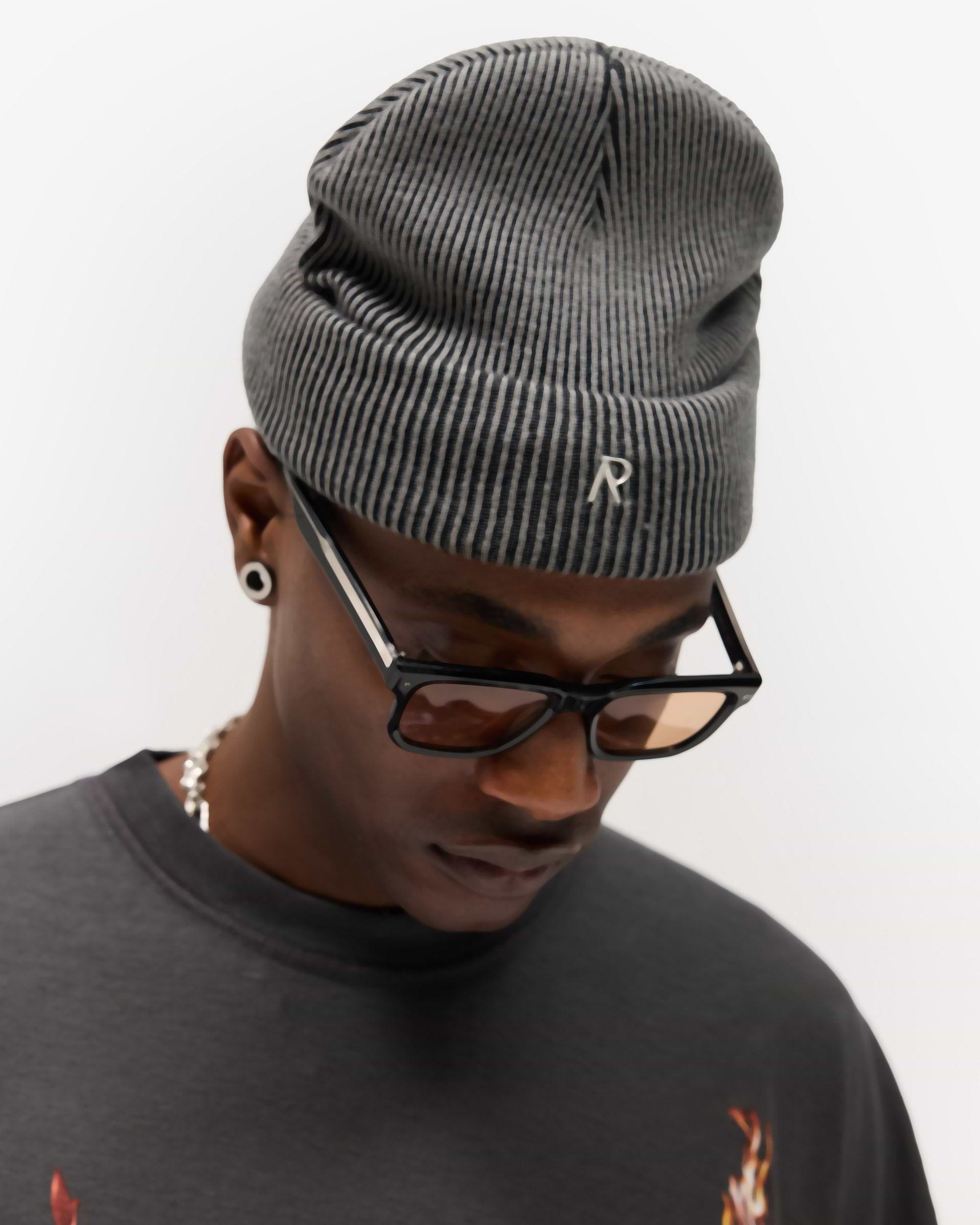 Rib Knit Beanie - Vintage Grey