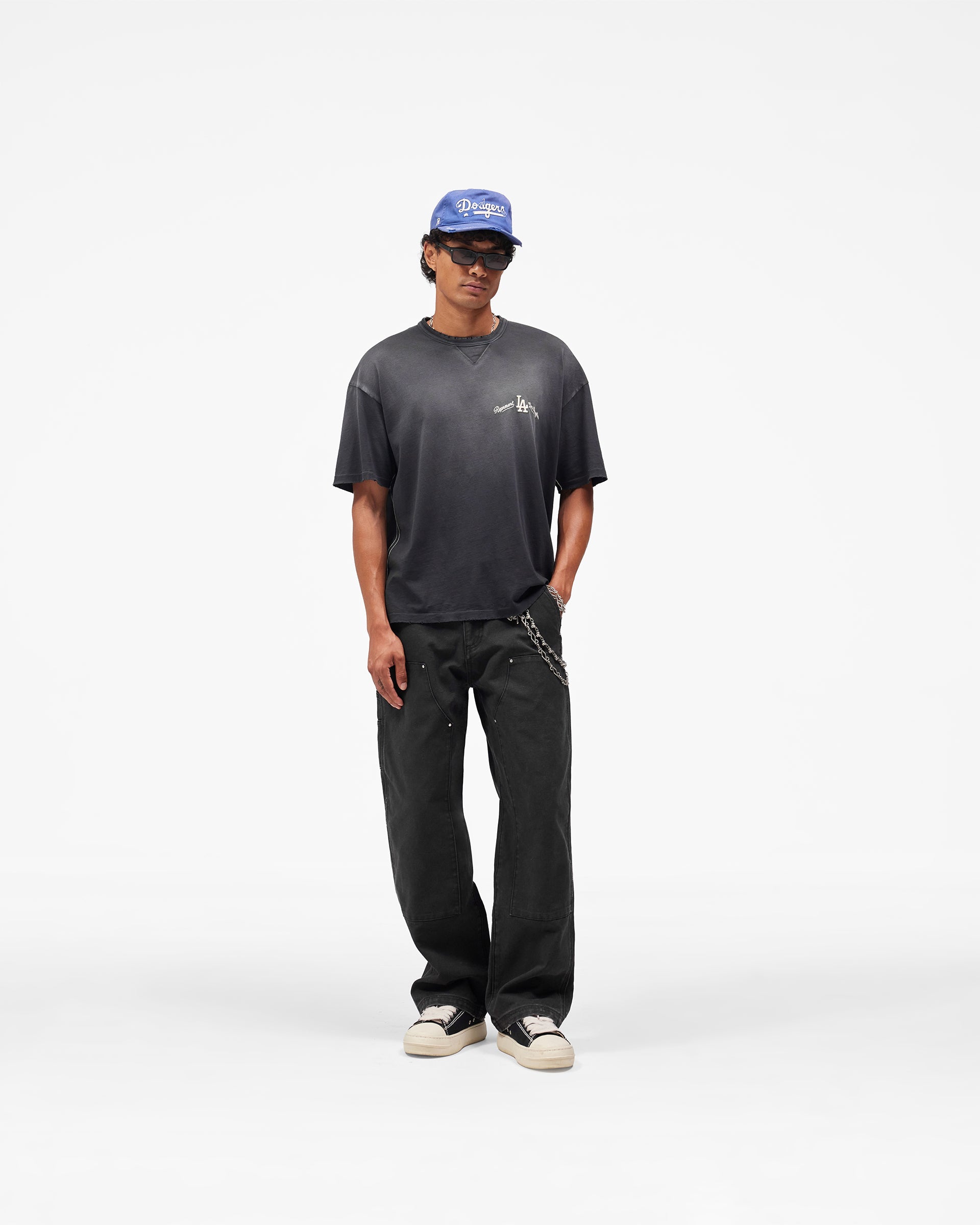Los Angeles Dodgers x Represent T-Shirt - Stained Black