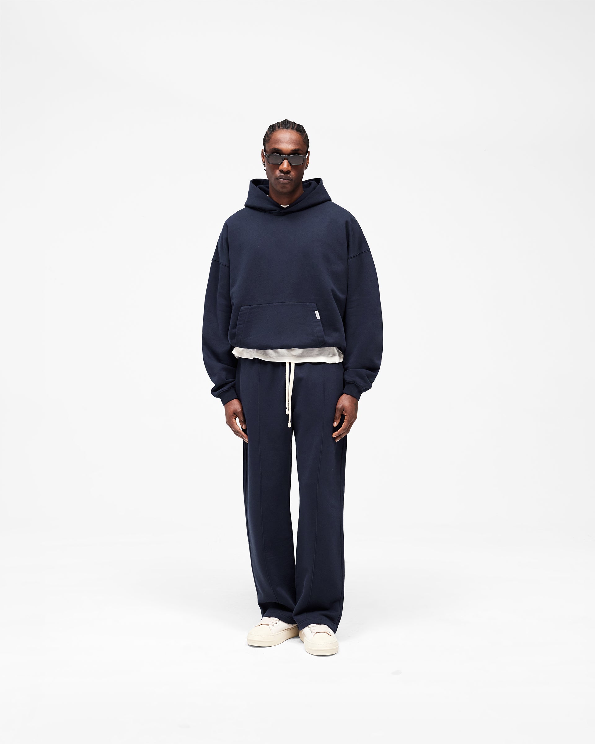 Initial Oversized Hoodie - Midnight Navy