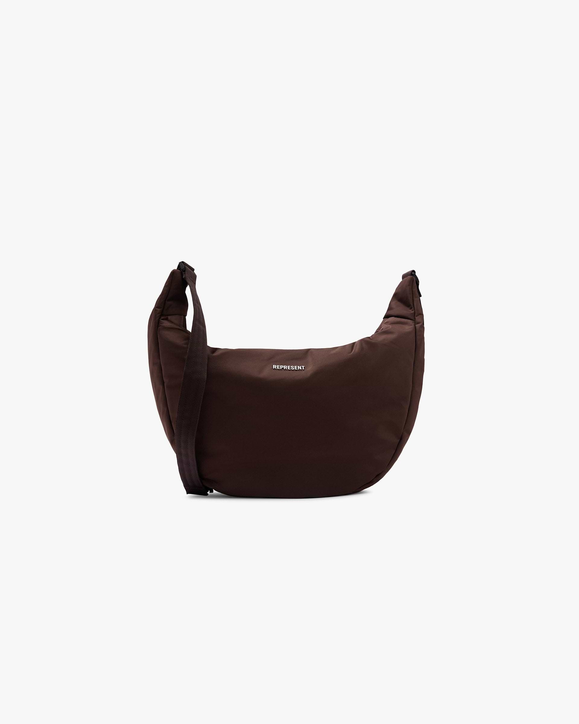 Padded Sling Bag - Dark Brown