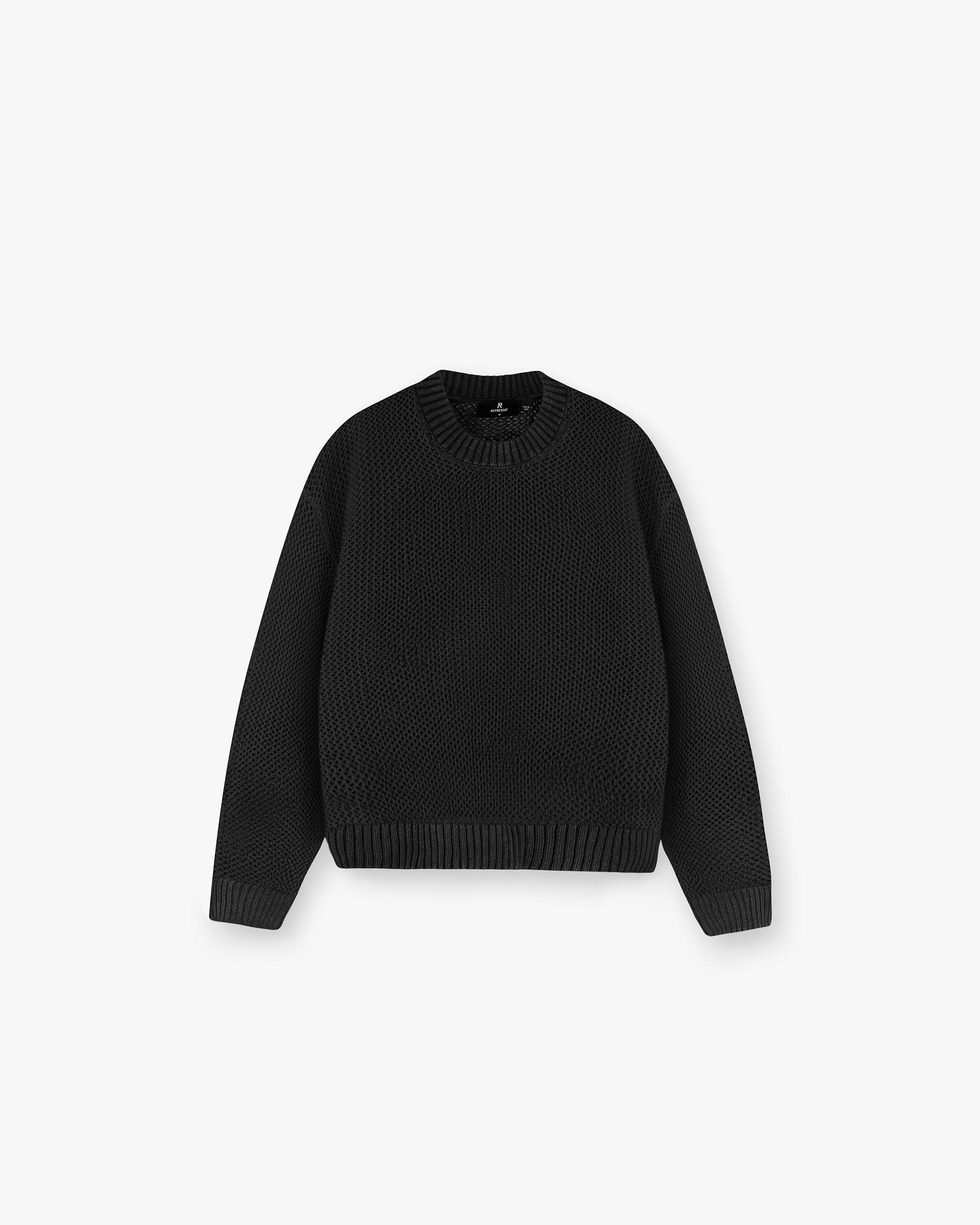 Open Gauge Knit Sweater - Negro Azabache