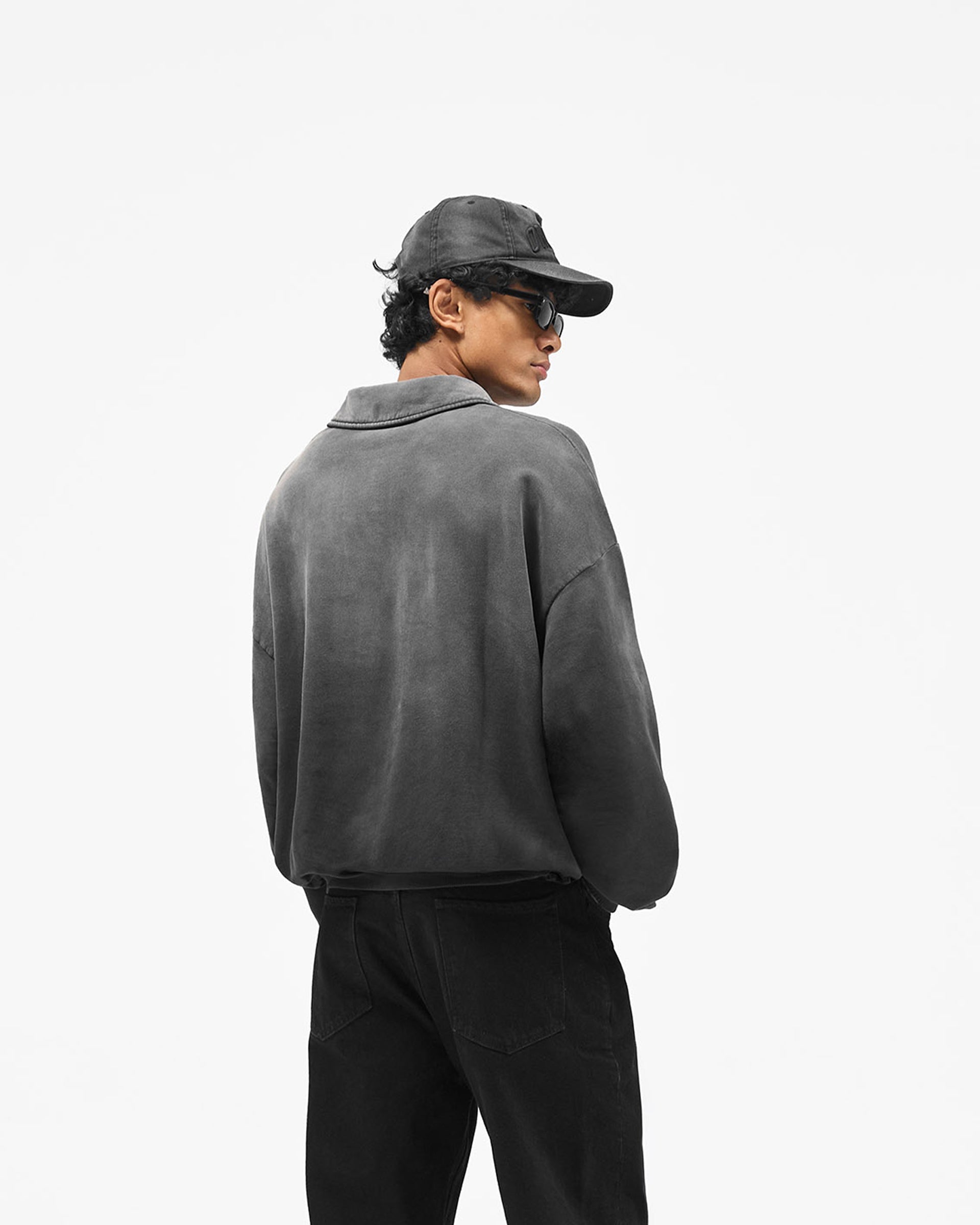 Represent Owners Club Rugby Sweater - Weathered Black