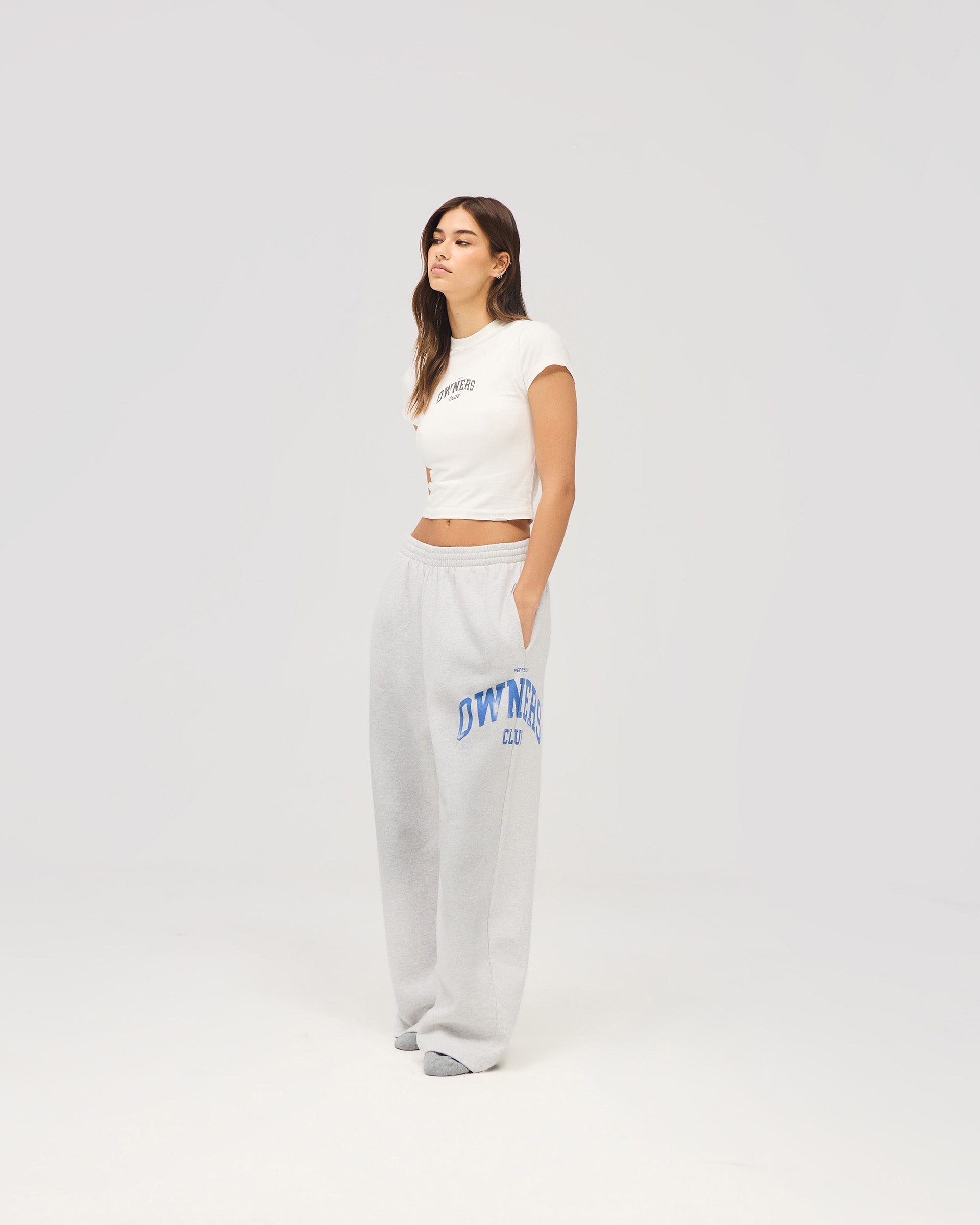 Represent Owners Club Baby Tee - Flat White