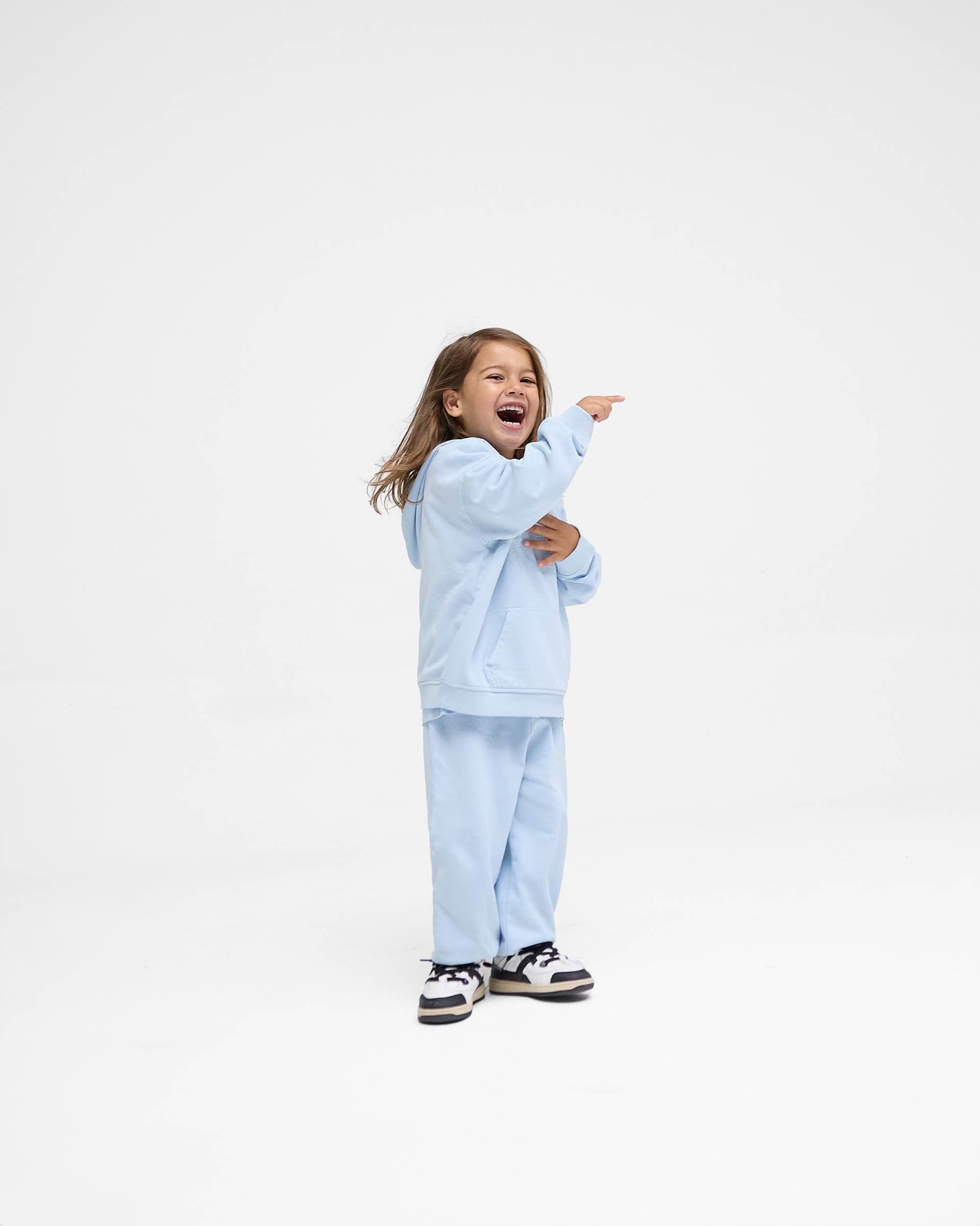 Mini Rep Applique Sweatpants - Azul Polvo