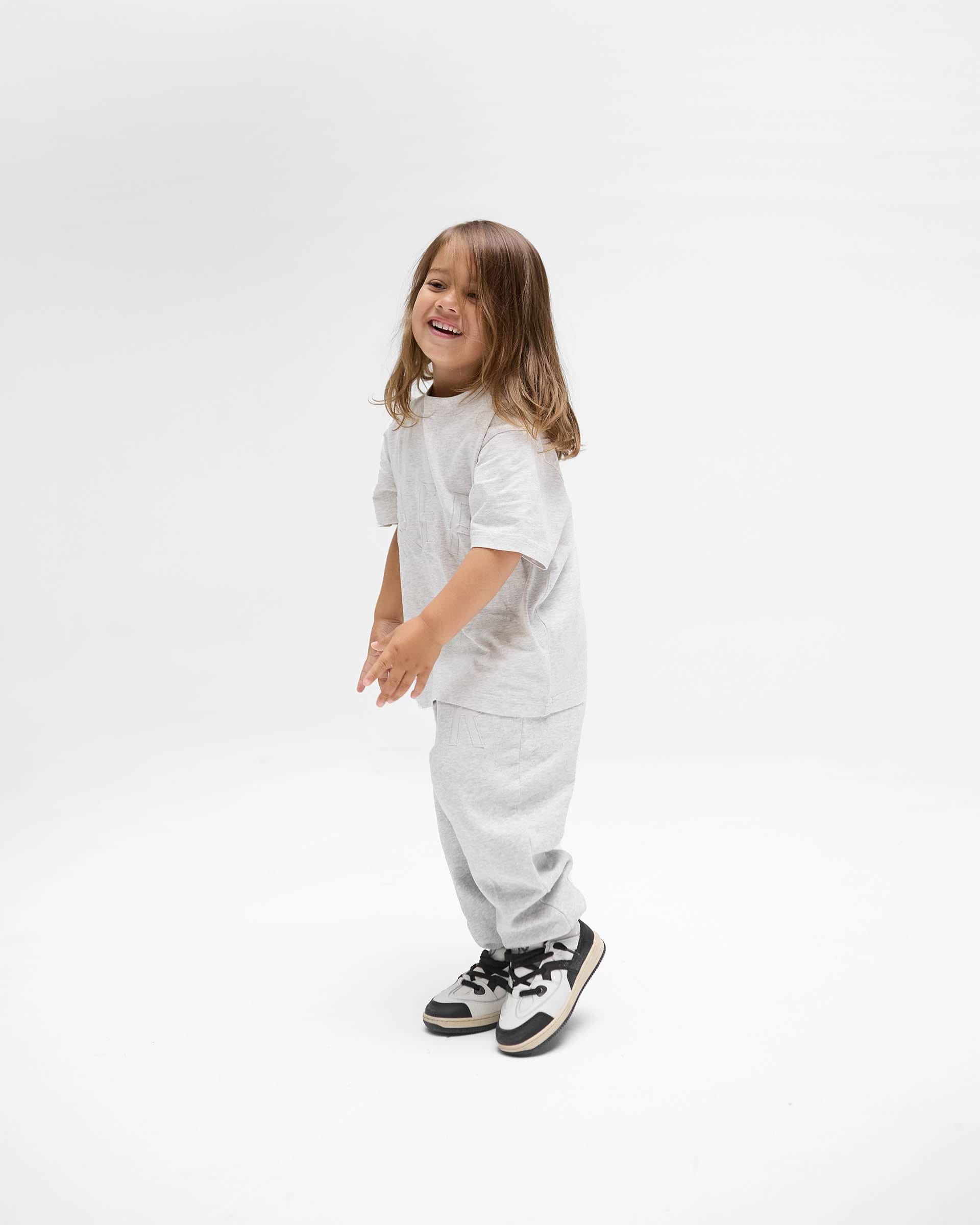 Mini Rep Applique Sweatpants - Gris Jaspeado