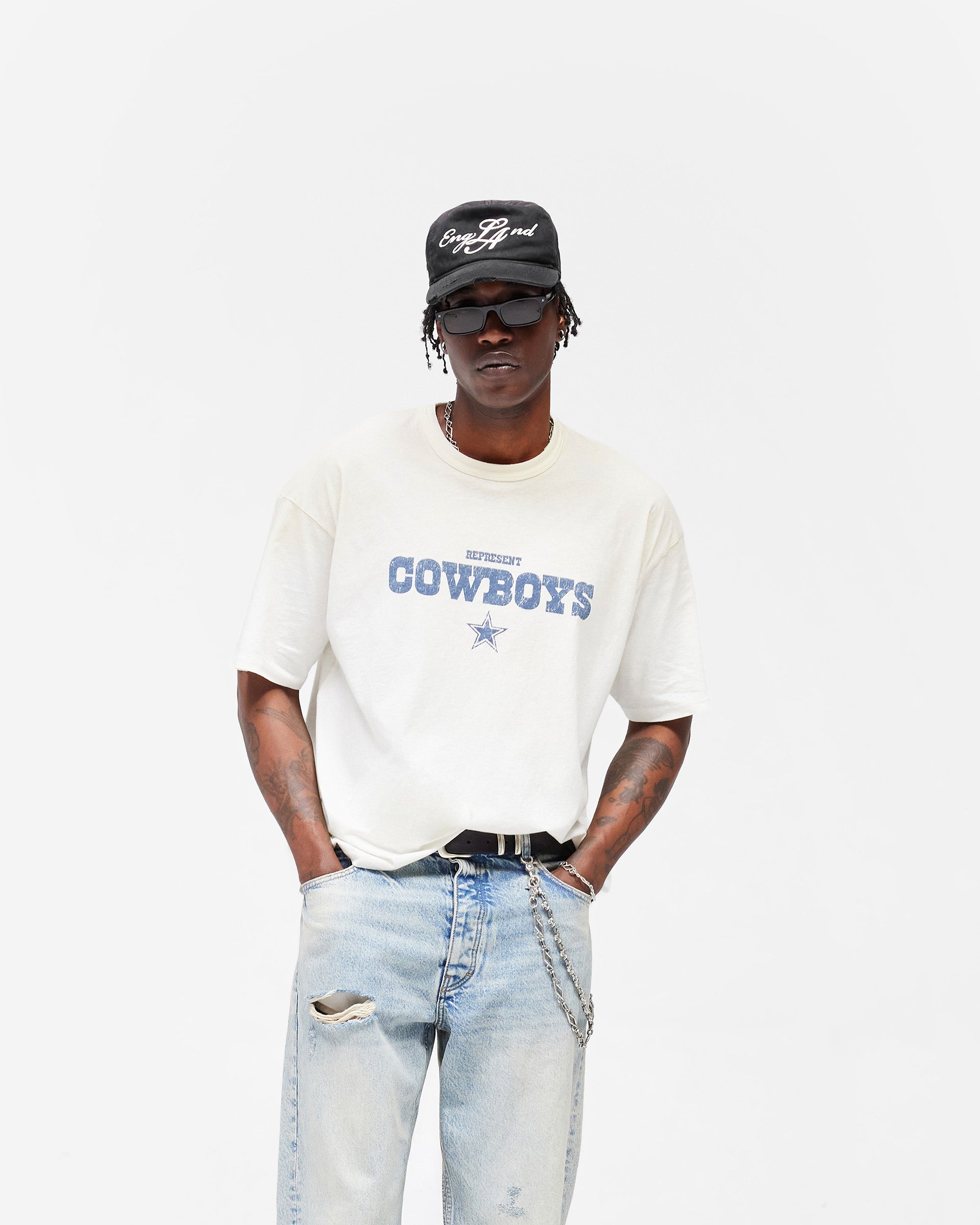 Dallas Cowboys x Represent T-Shirt - Washed Ecru