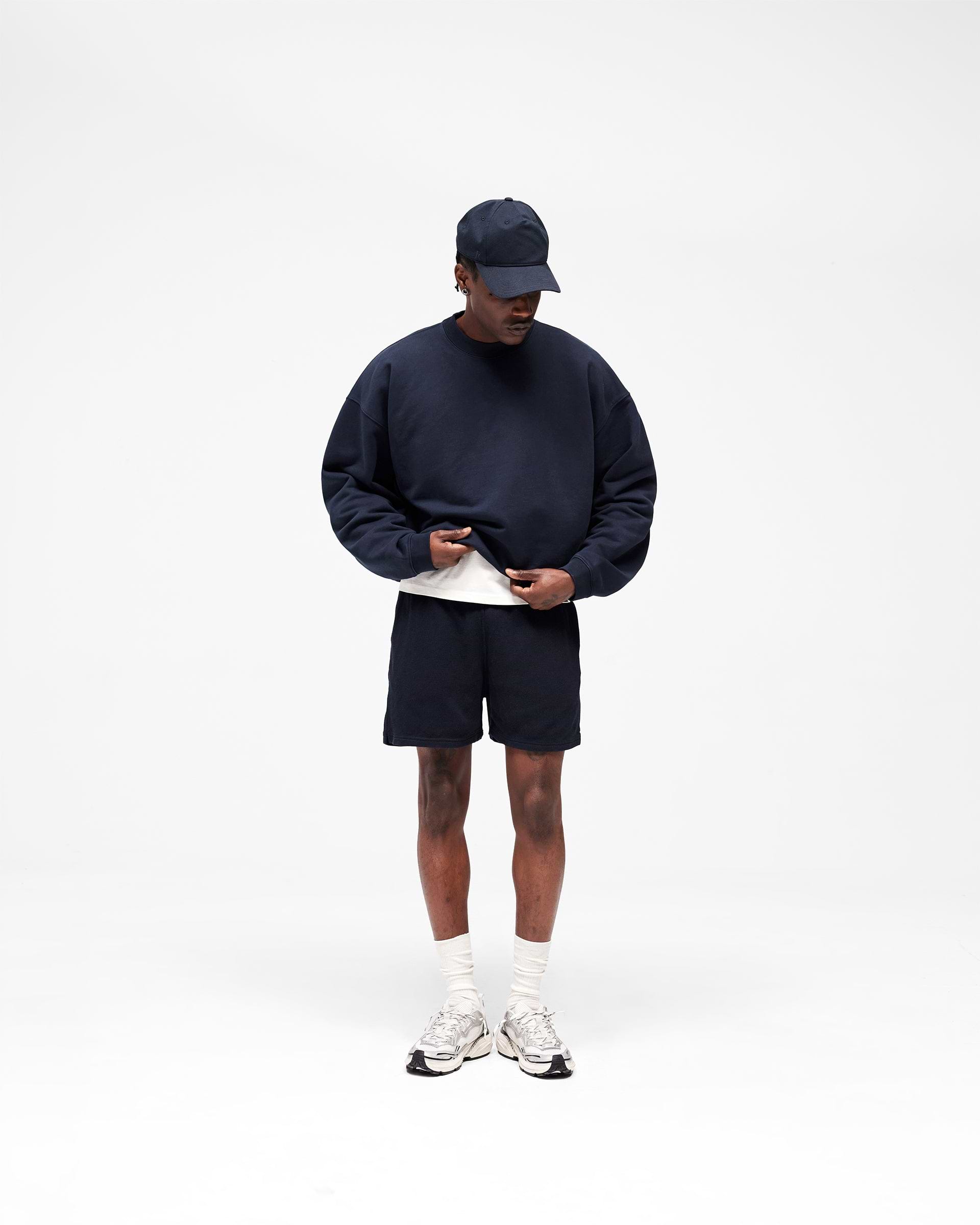 Initial Boxy Sweater - Midnight Navy