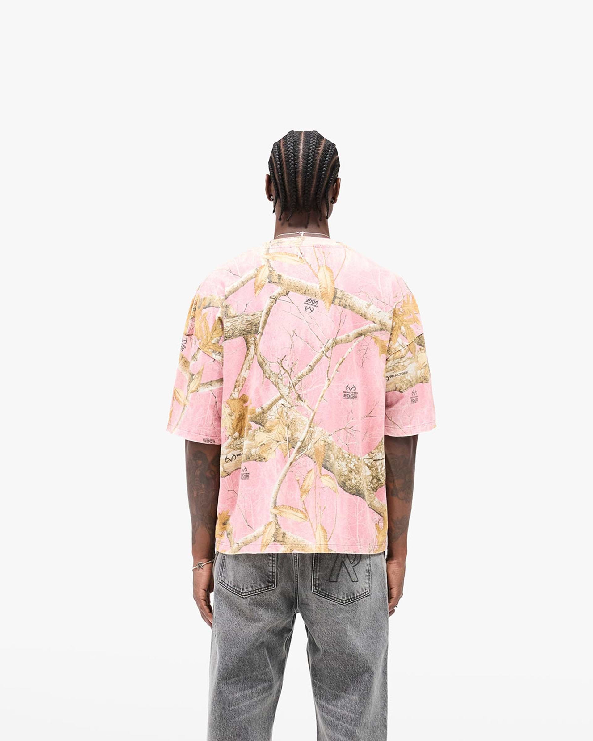 Realtree® T-Shirt - Gewaschene Rosa Tarnung
