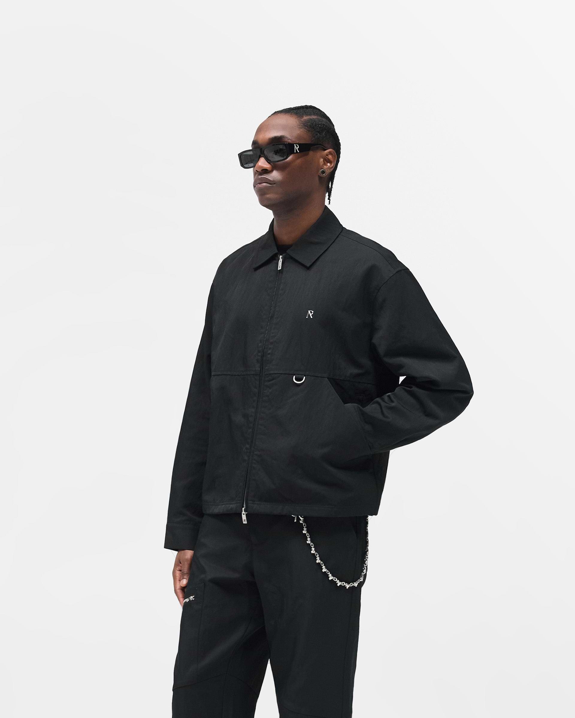 Nylon Overshirt - Jet Black