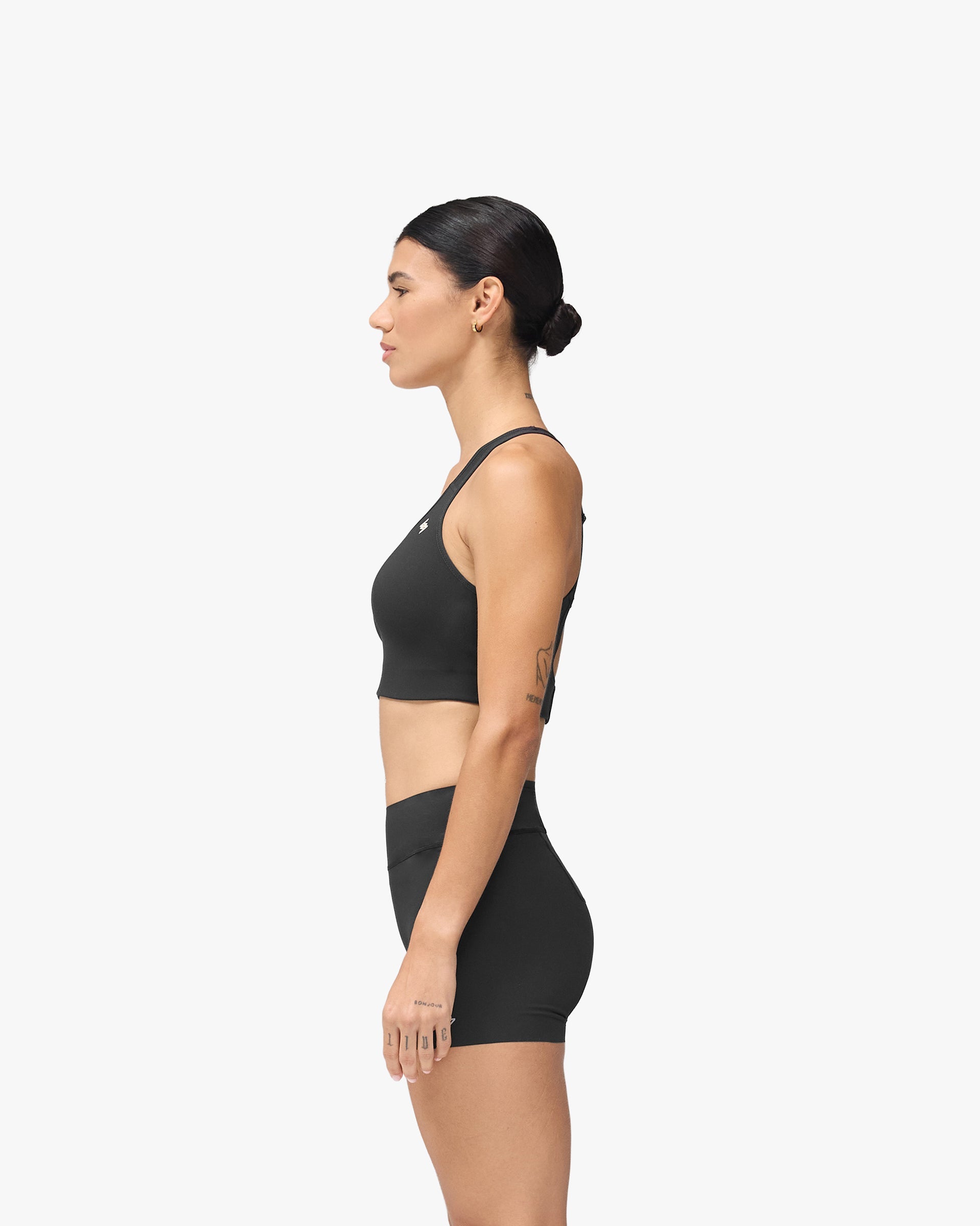 247 On A Mission High Support Sports Bra - Jet Black