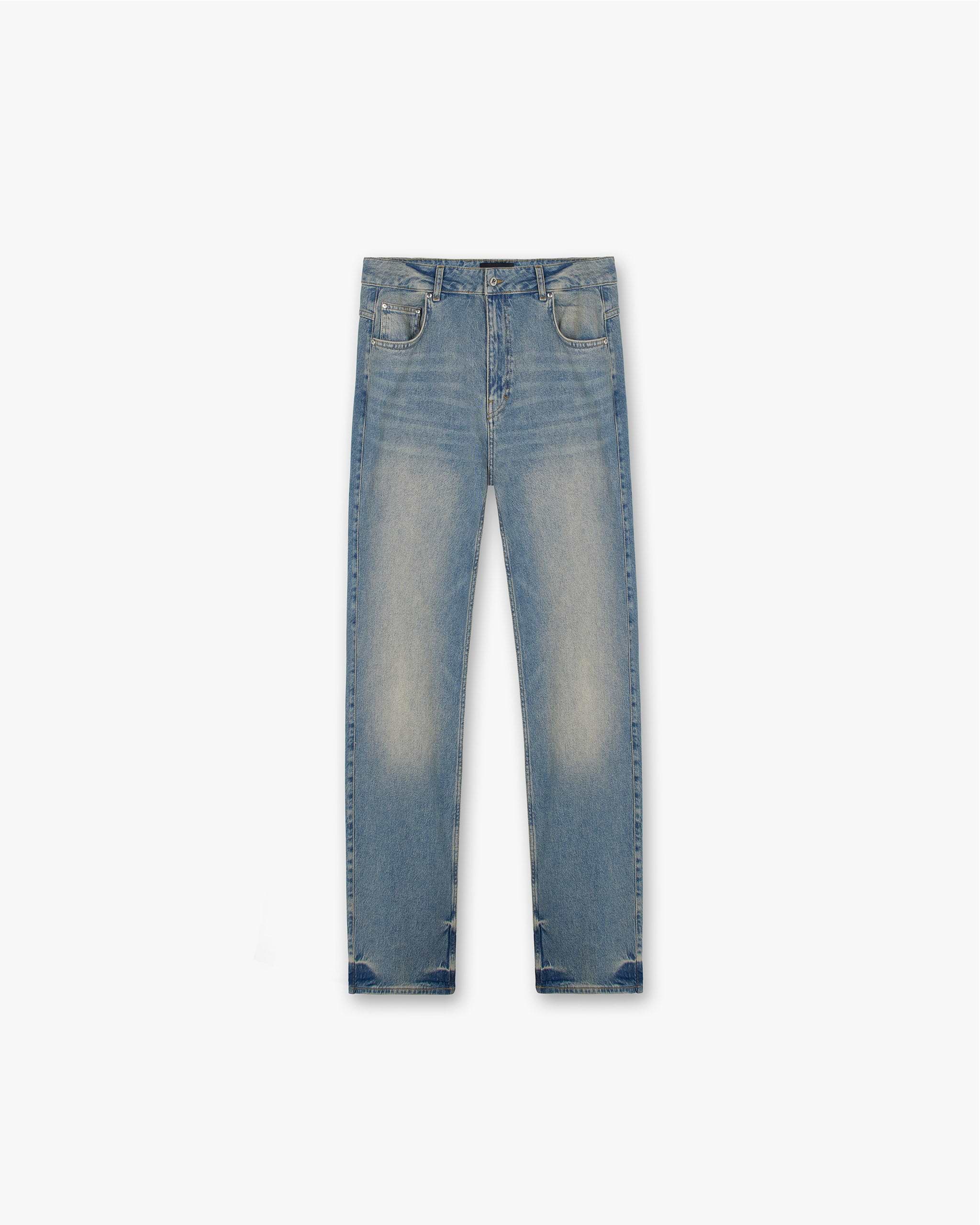 R2 Straight Leg Denim - Blau Creme