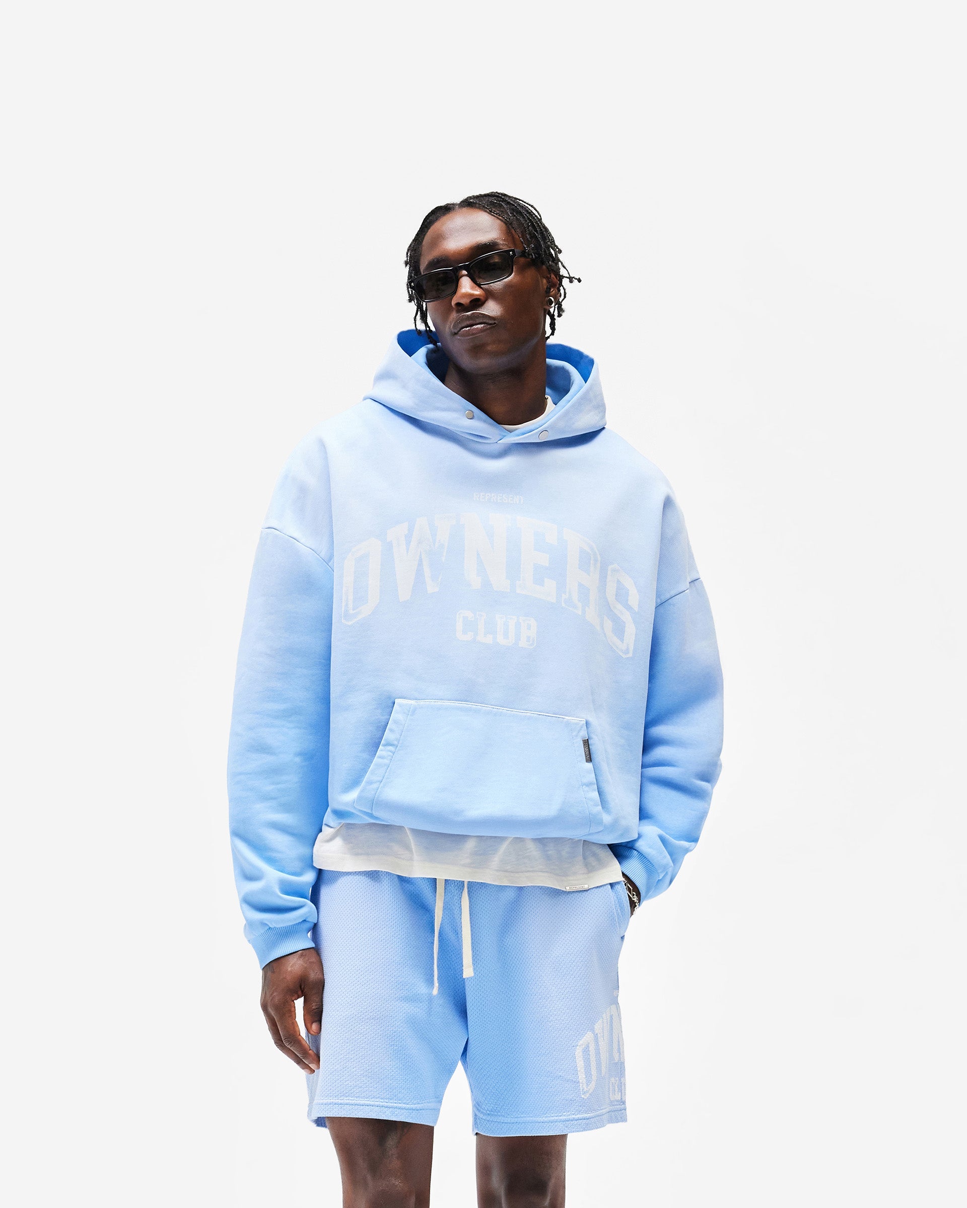 Represent Owners Club Hoodie - Sky Blue