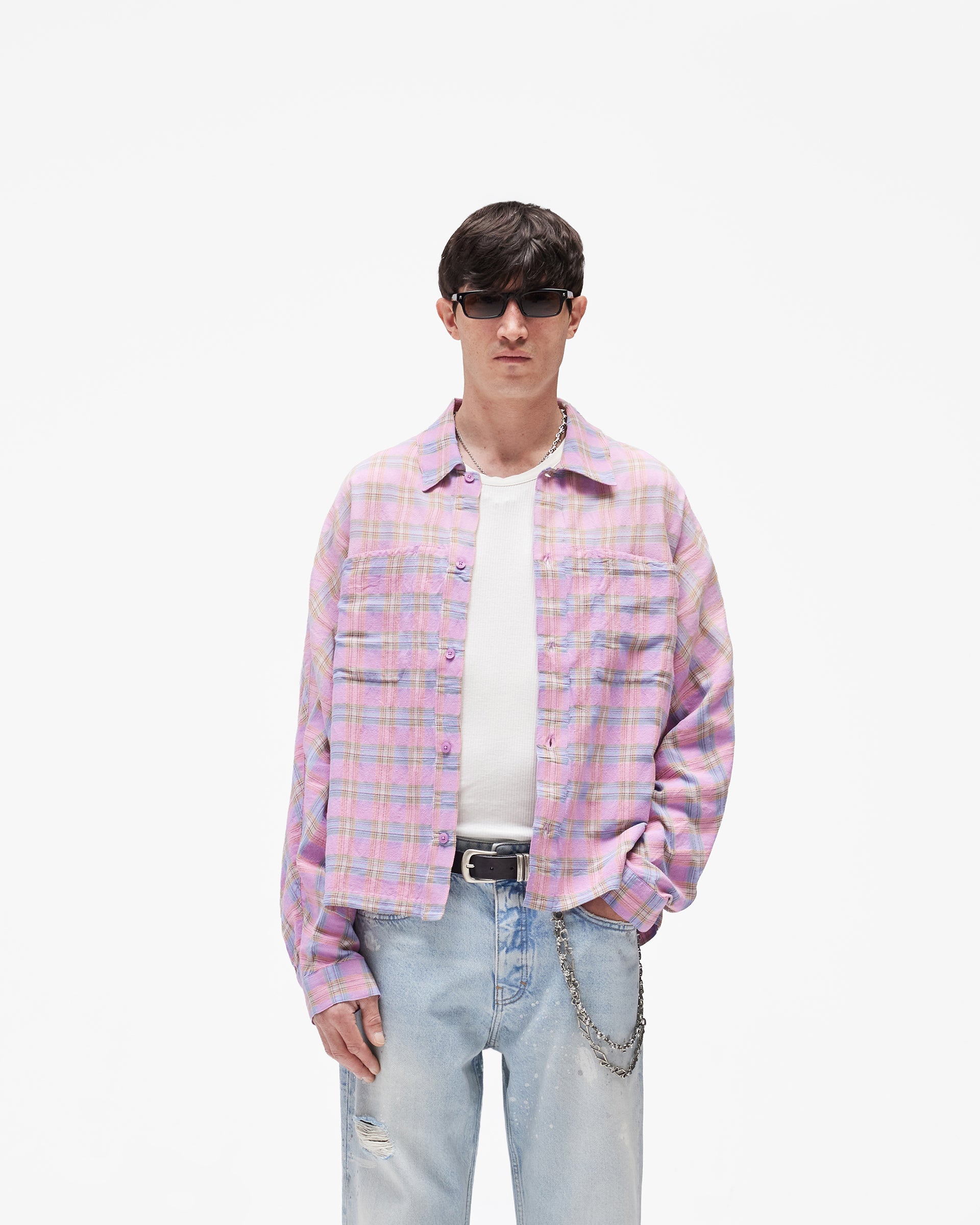 Santa Monica Flannel Shirt - Blush
