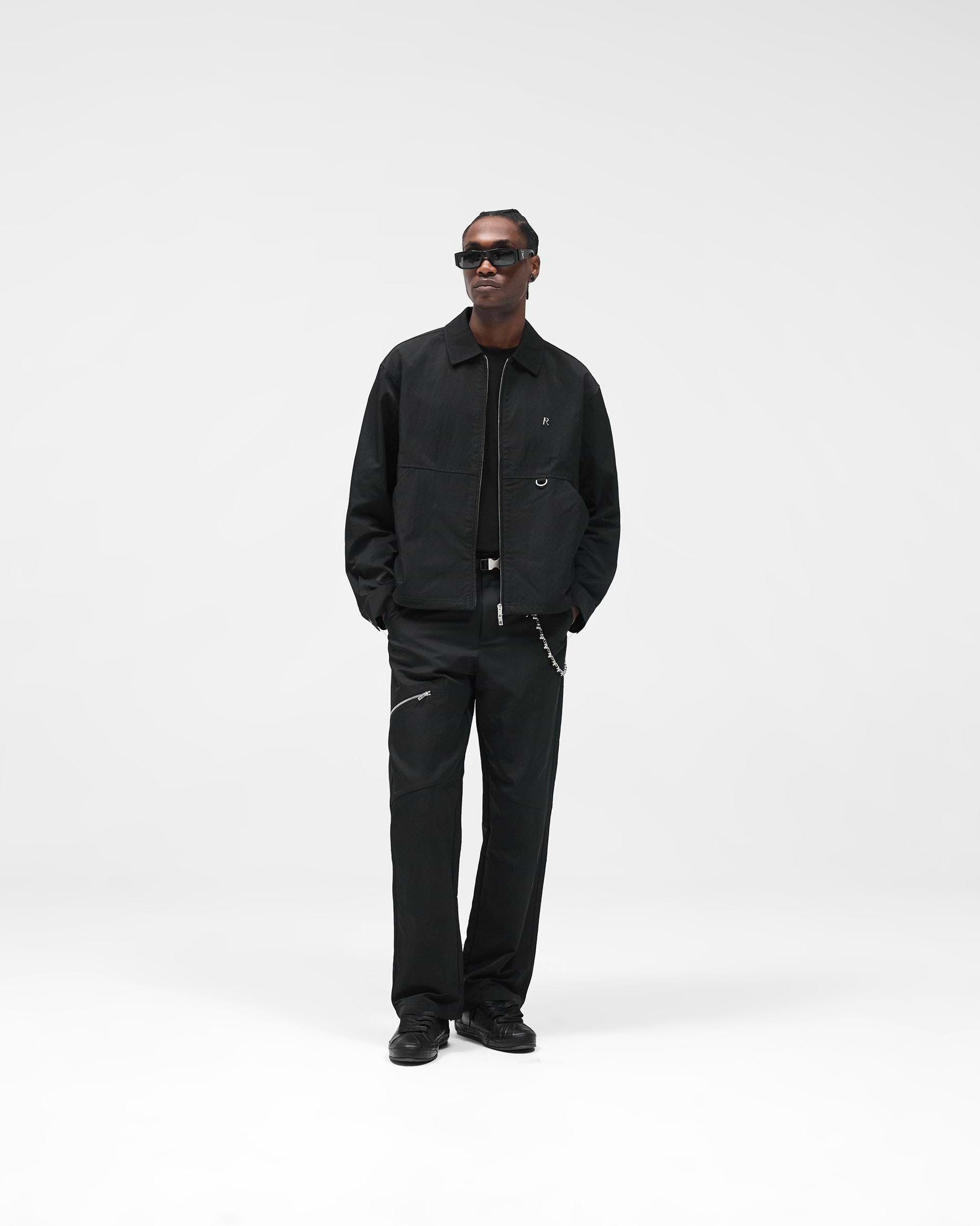 Nylon Overshirt - Jet Black