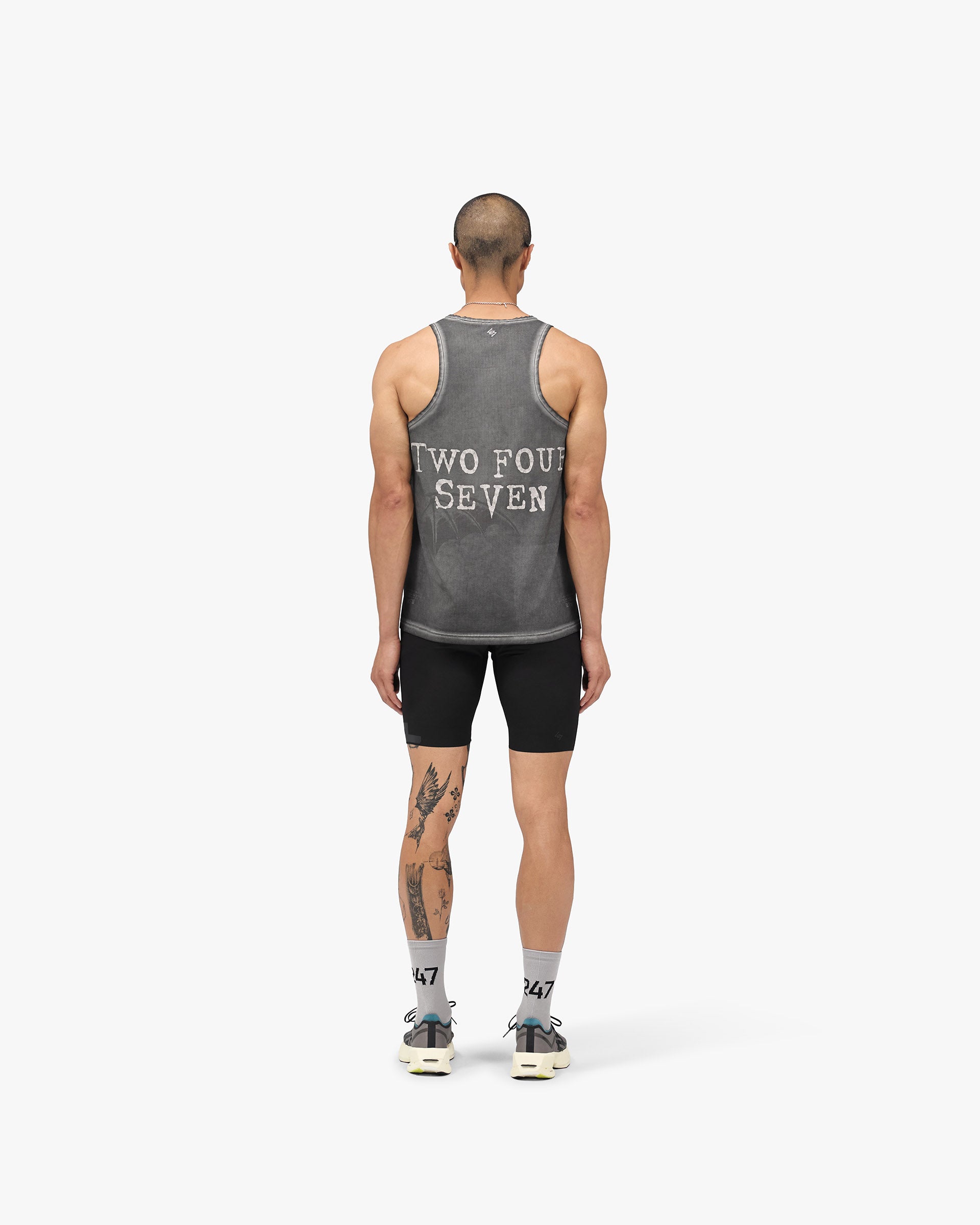 247 x Avenged Sevenfold Death Bat Singlet - Washed Grey