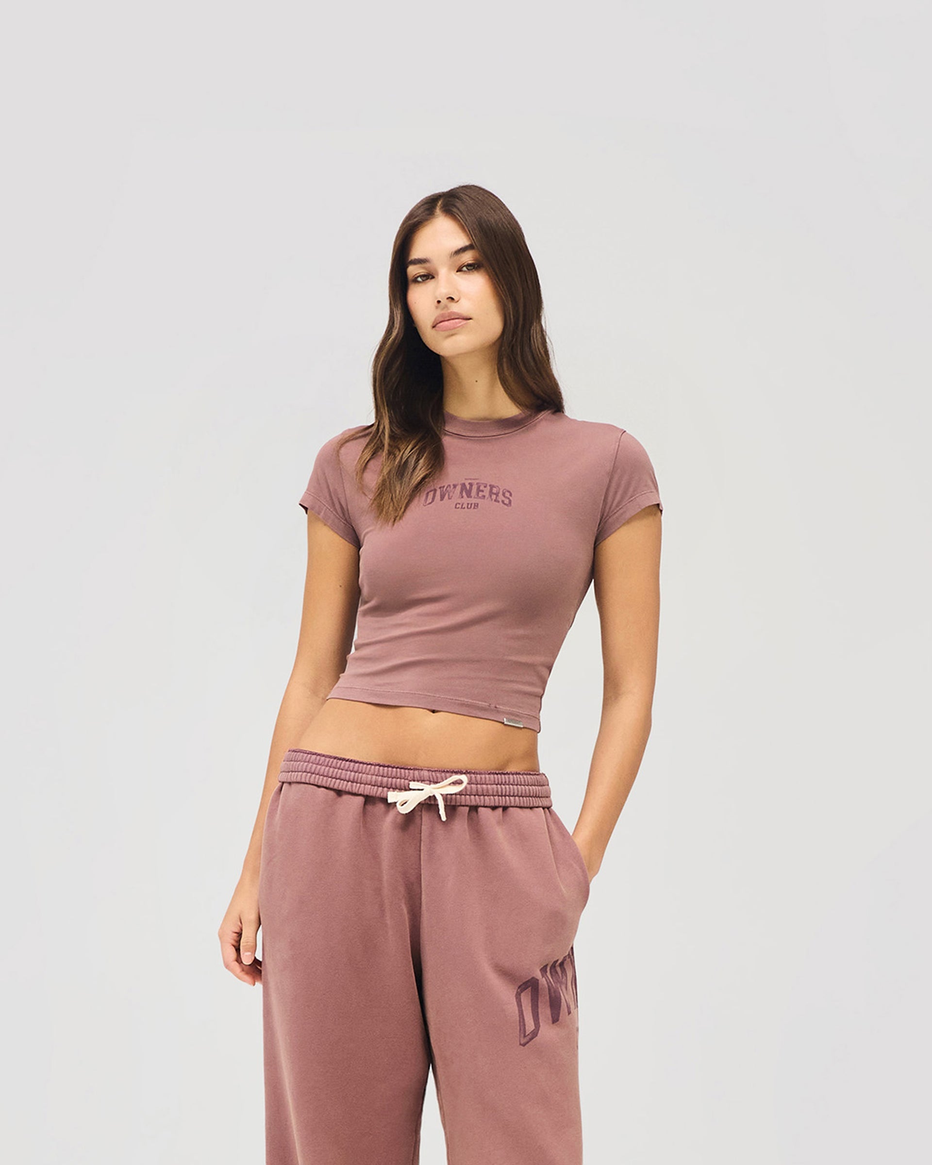 Represent Owners Club Baby Tee - Smoked Rose