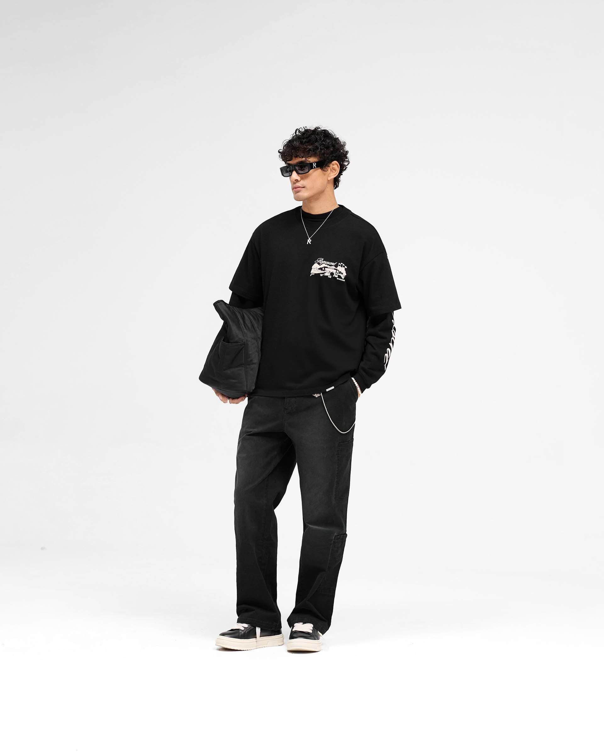 Raceway T-Shirt - Schwarz