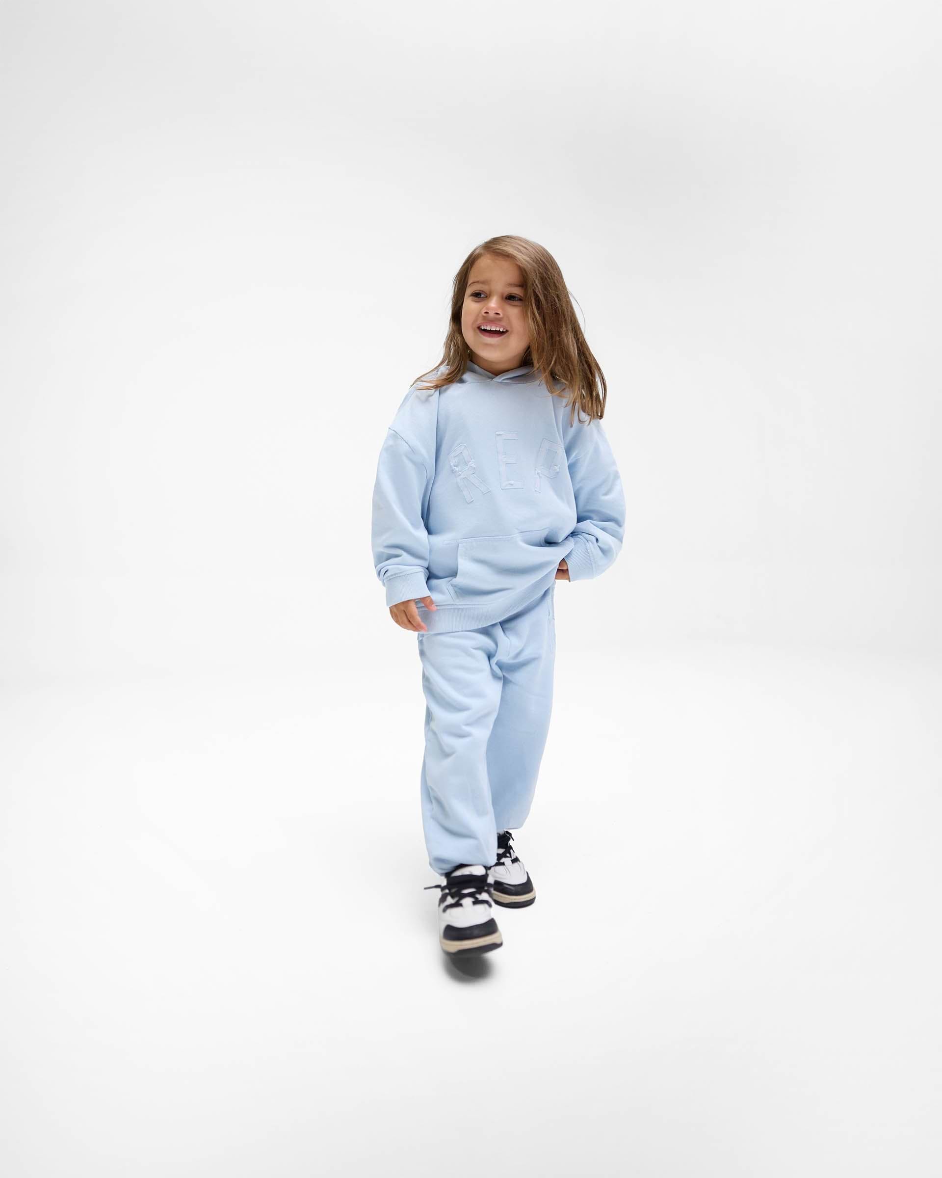 Mini Rep Applique Sweatpants - Azul Polvo