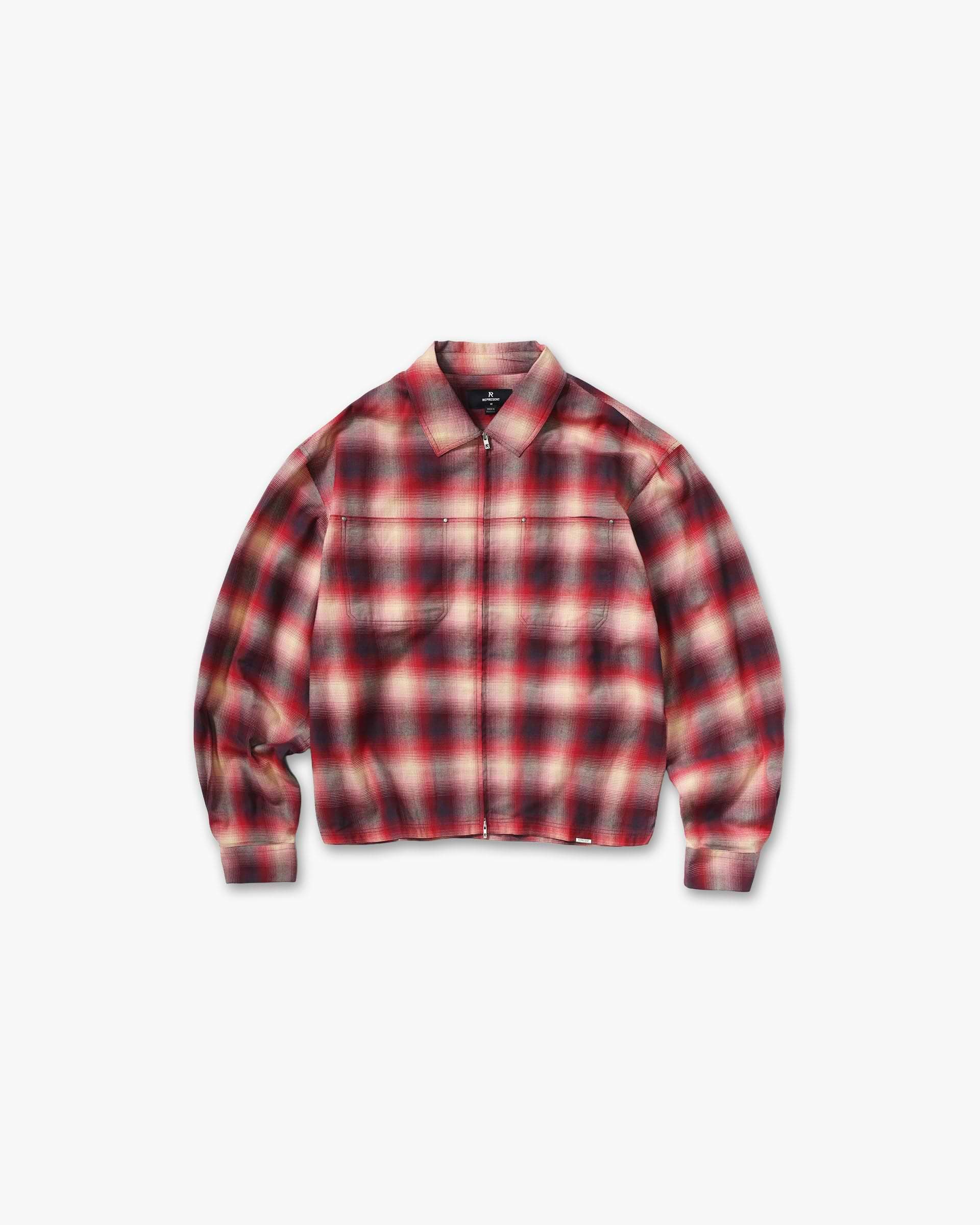 Sunset Flannel - Racing Red