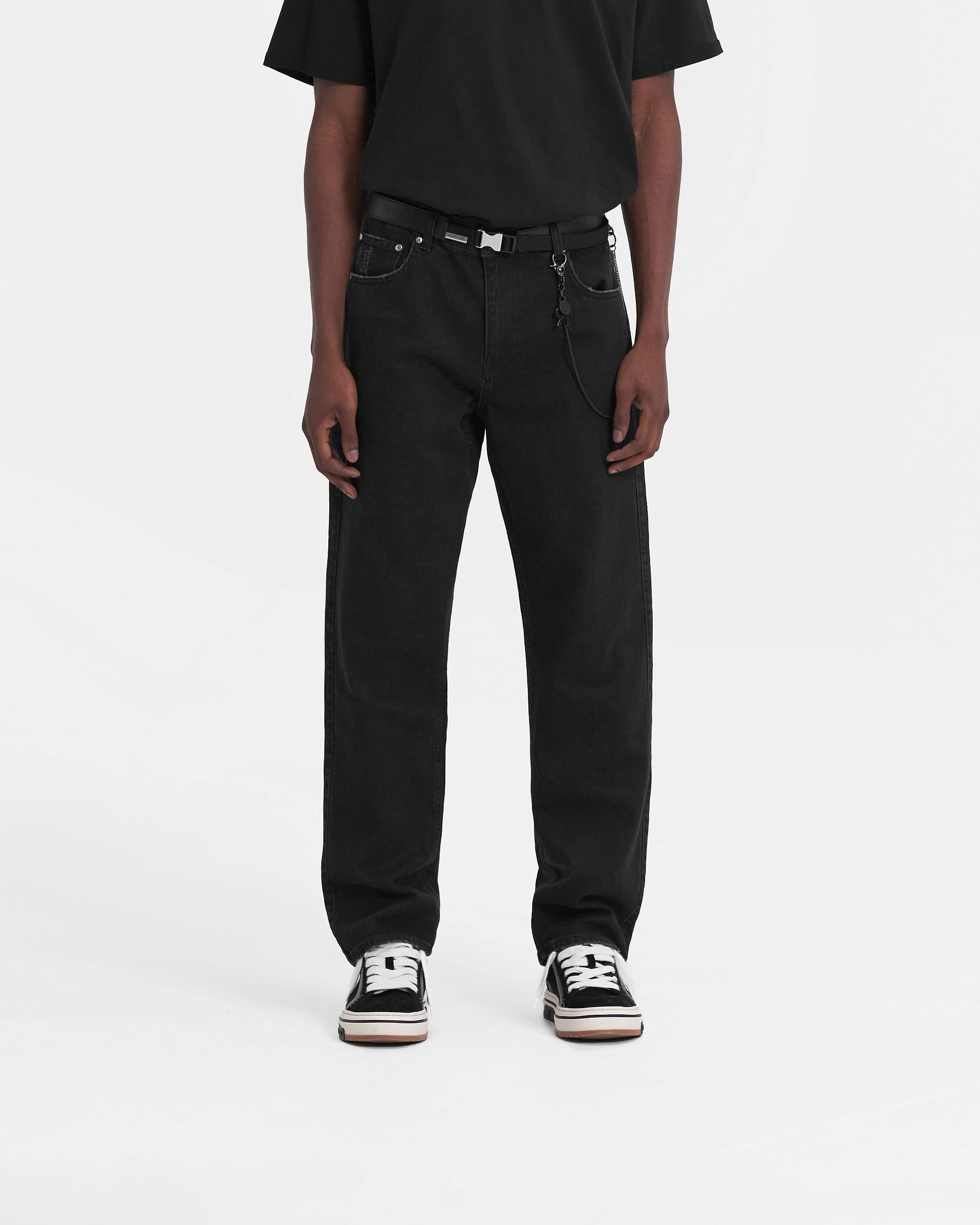 R2 Straight Leg Denim - Schwarz