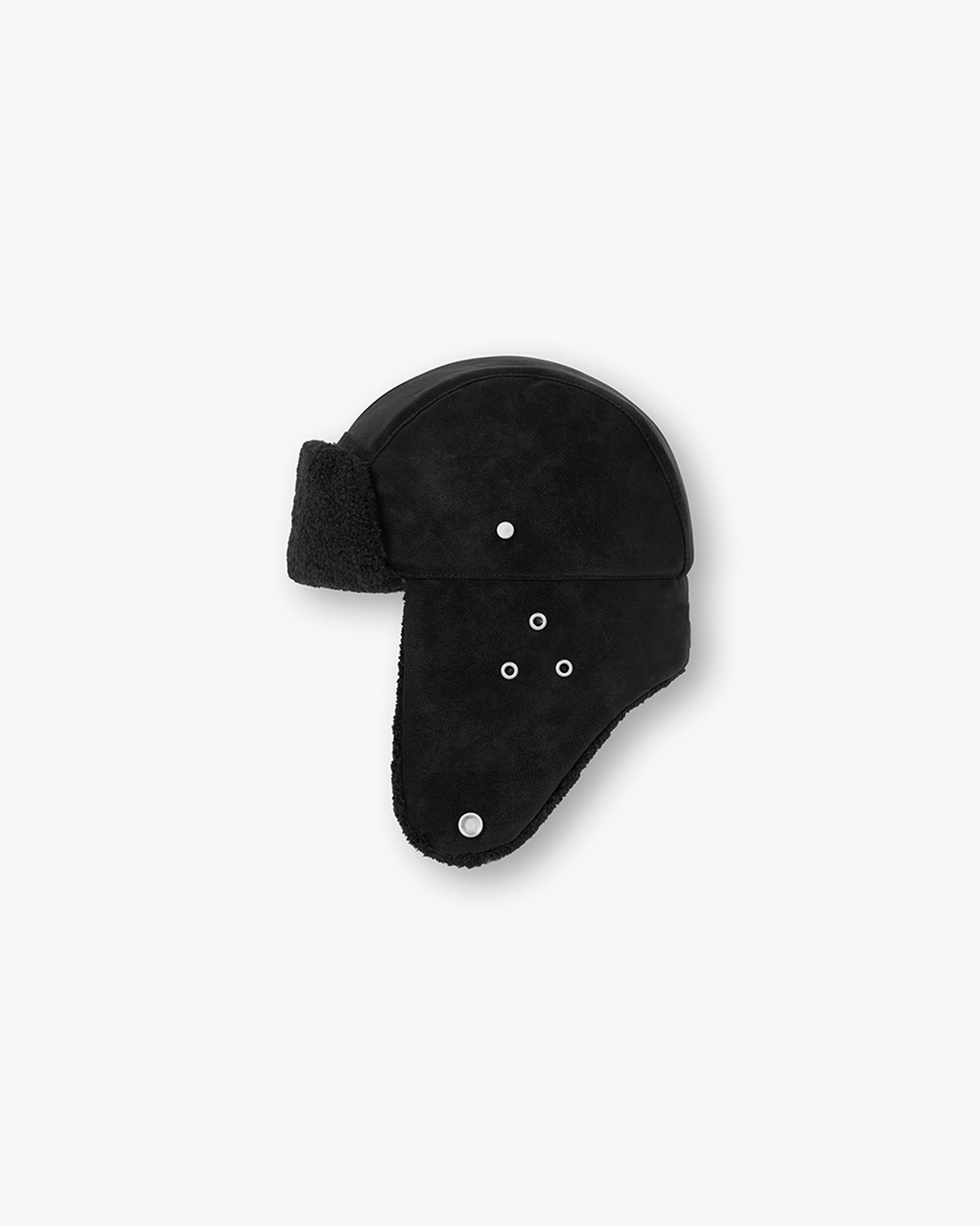 Shearling Trapper - Jet Black