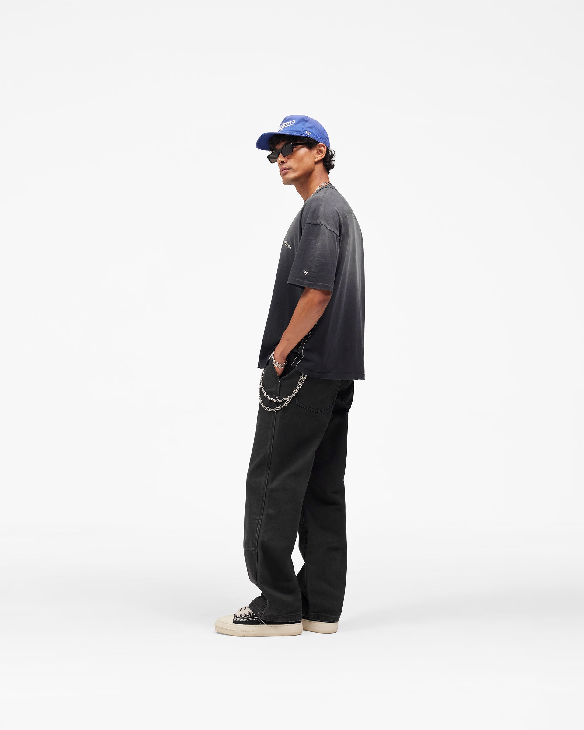 Los Angeles Dodgers x Represent T-Shirt - Stained Black