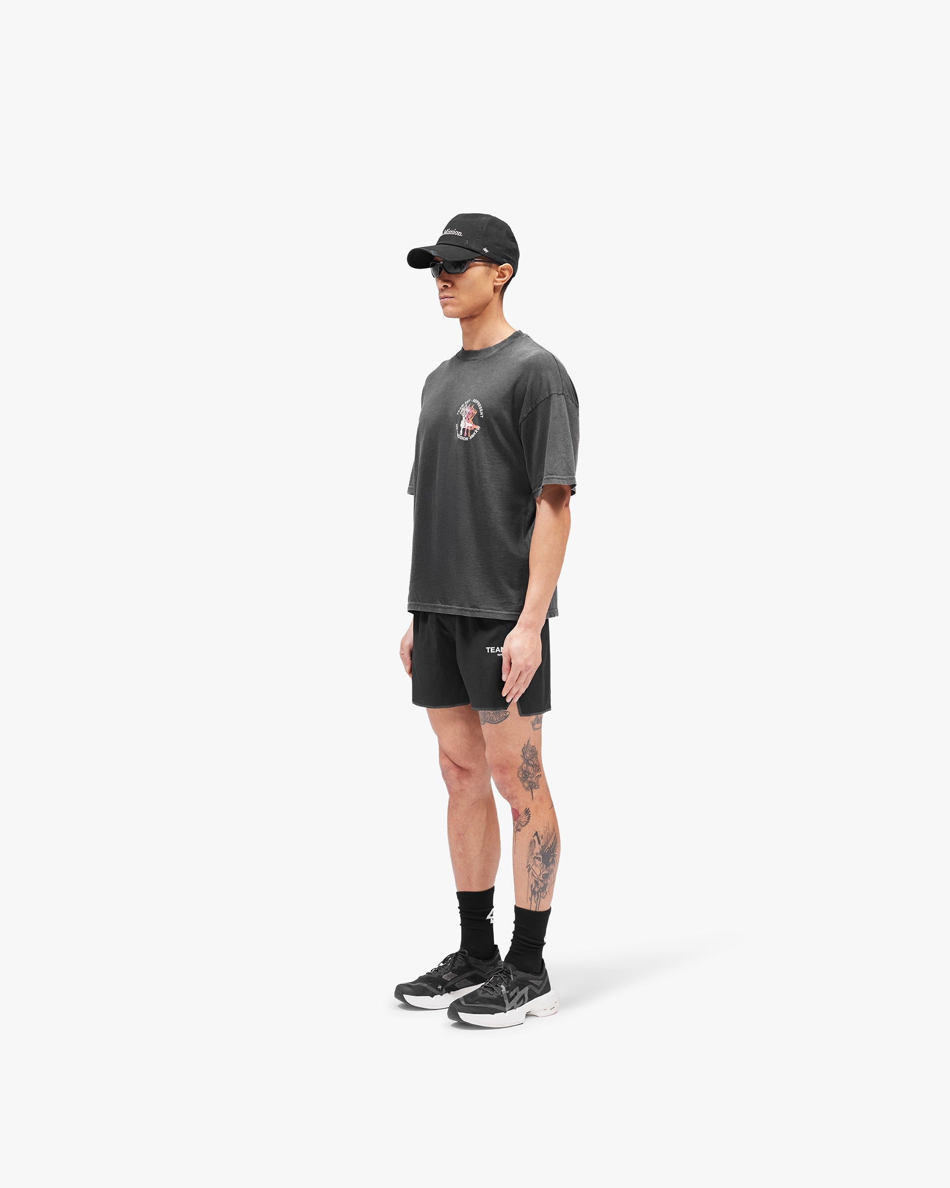 247 Torch Boxy T-Shirt - Washed Black