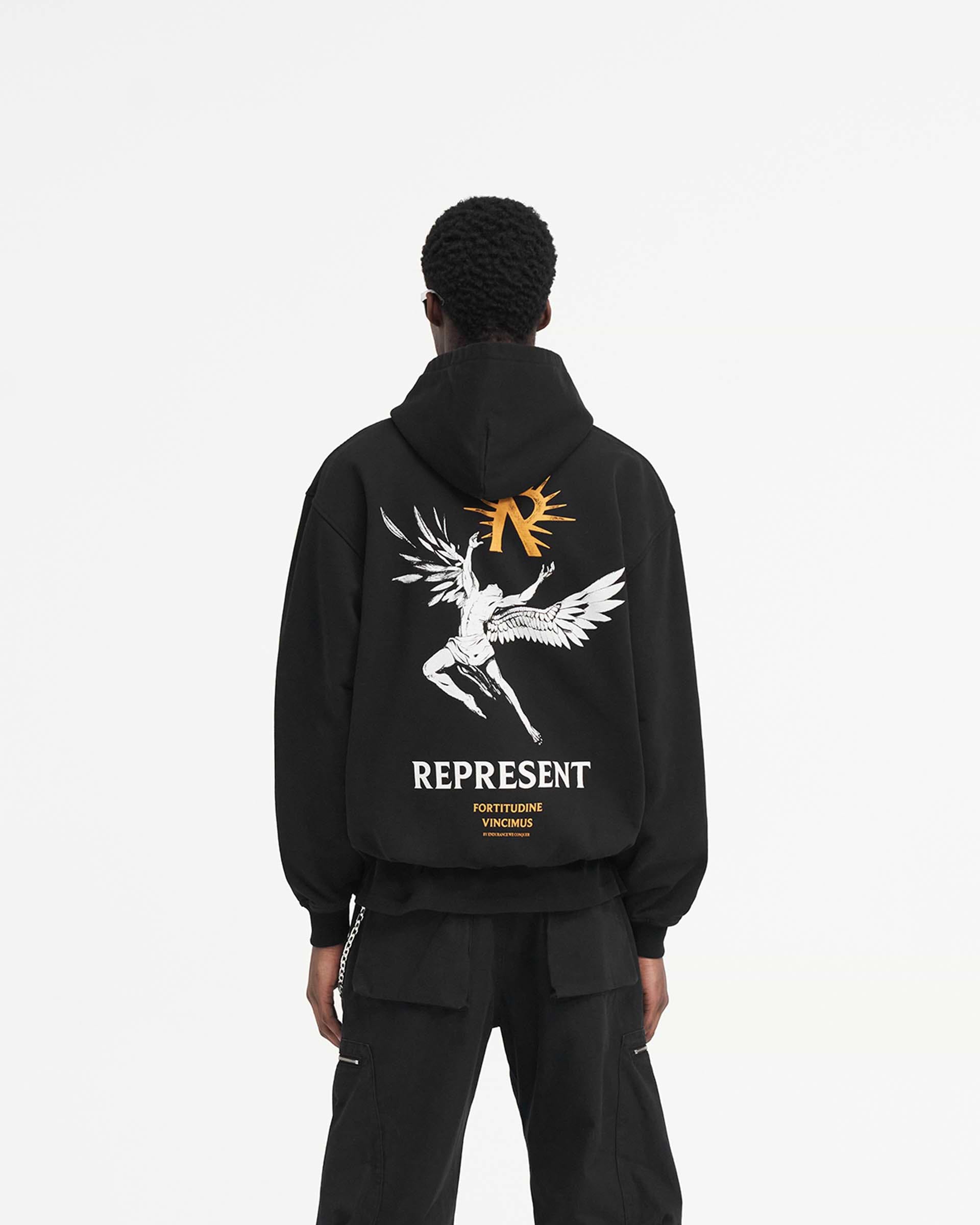 Sweat à capuche Icare - Noir de jais