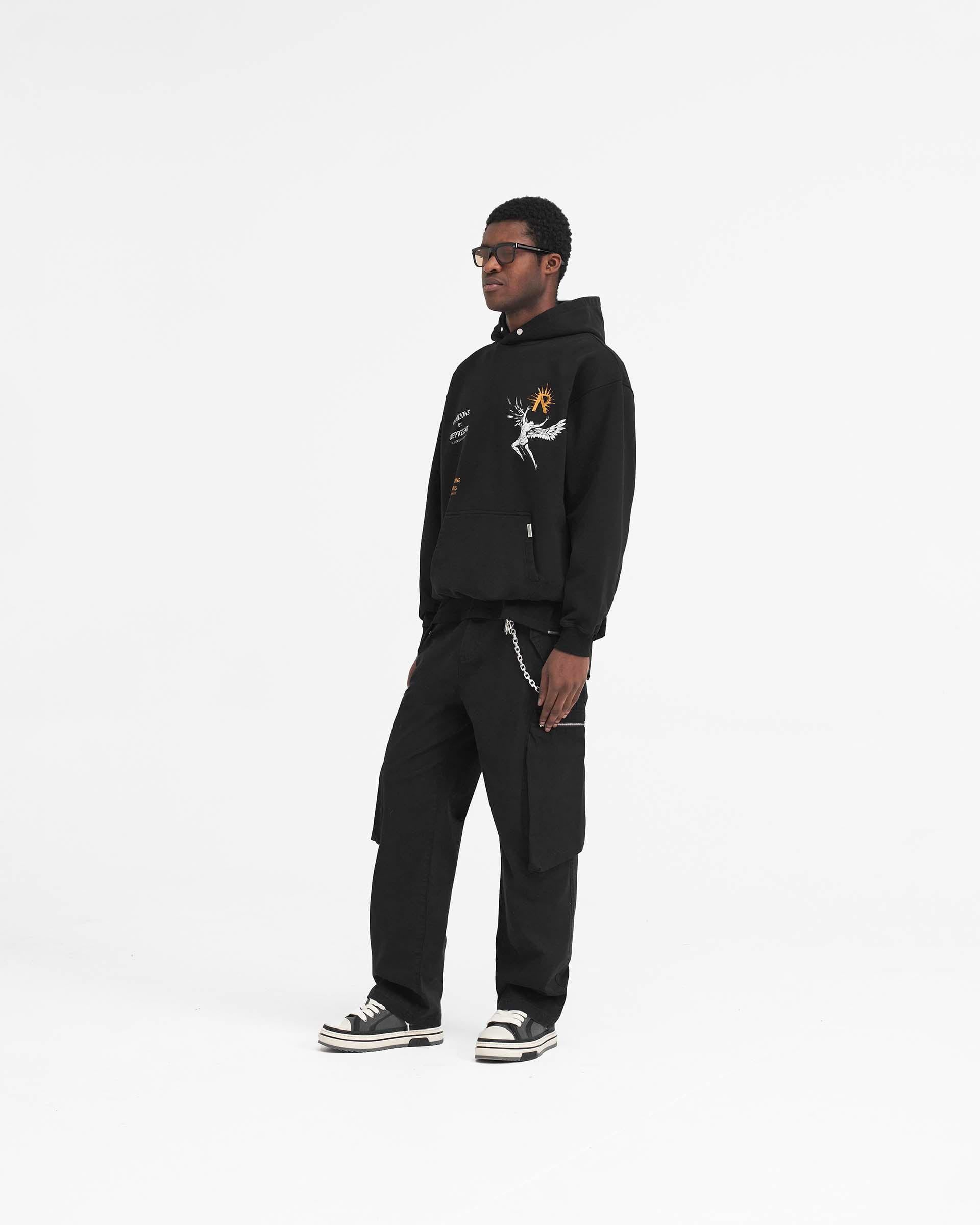 Sweat à capuche Icare - Noir de jais