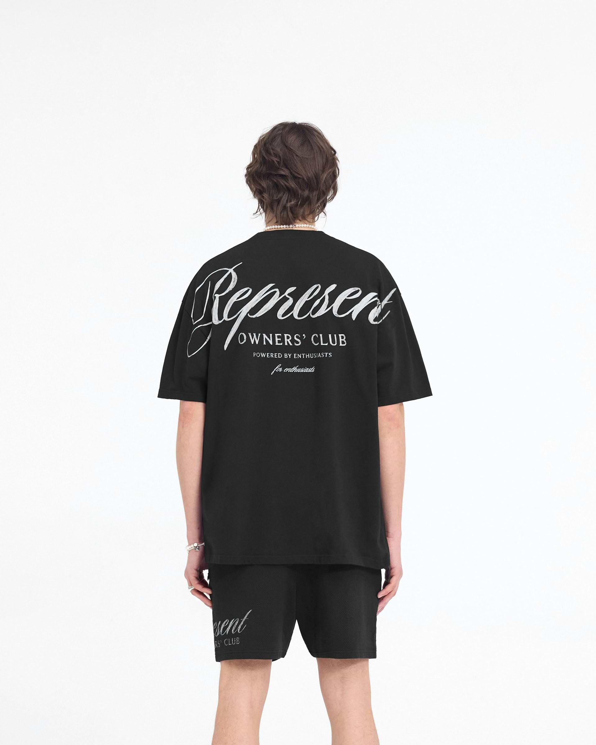 Represent Owners Club Script T-Shirt - Negro