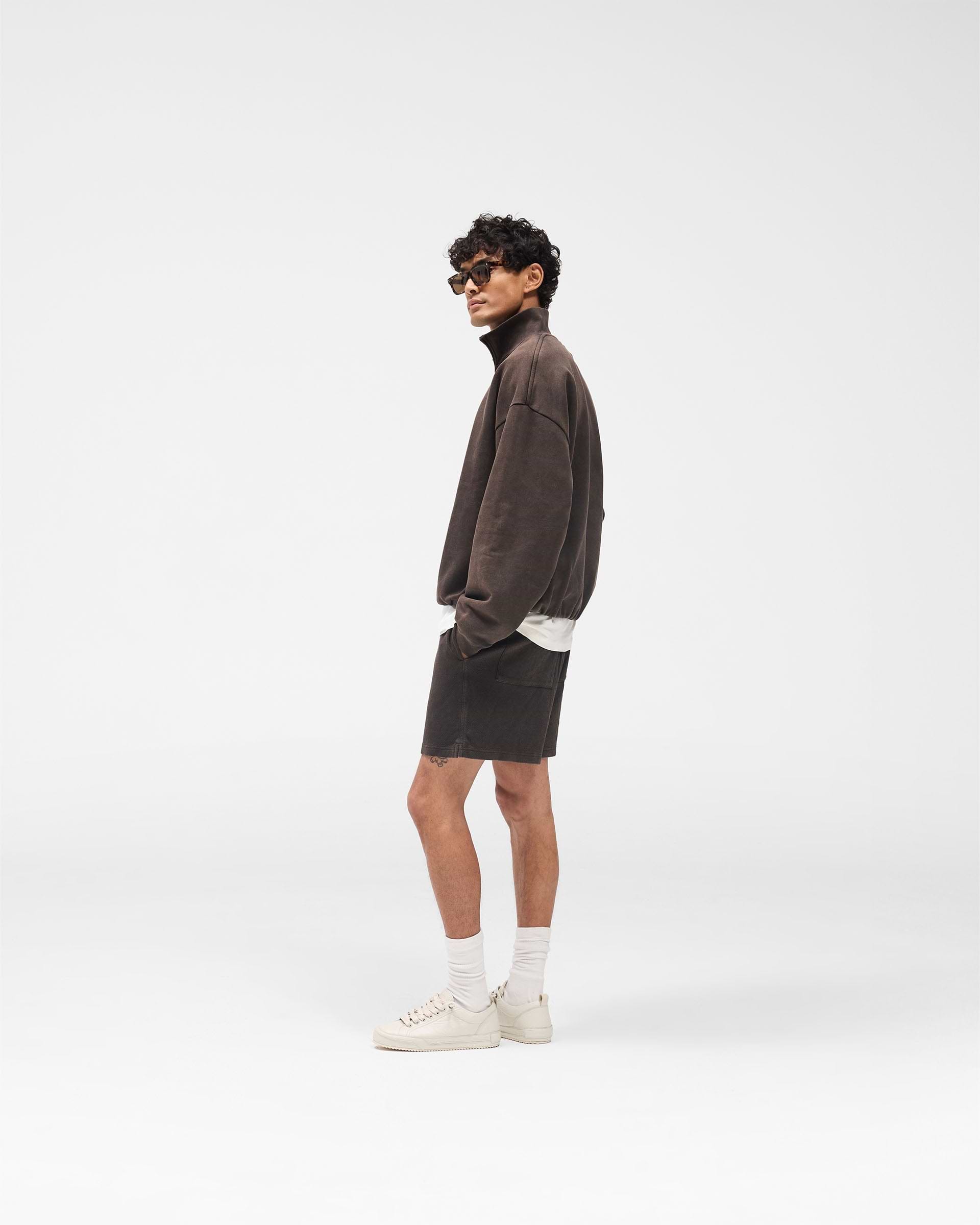 Initial Mesh Shorts - Coffee